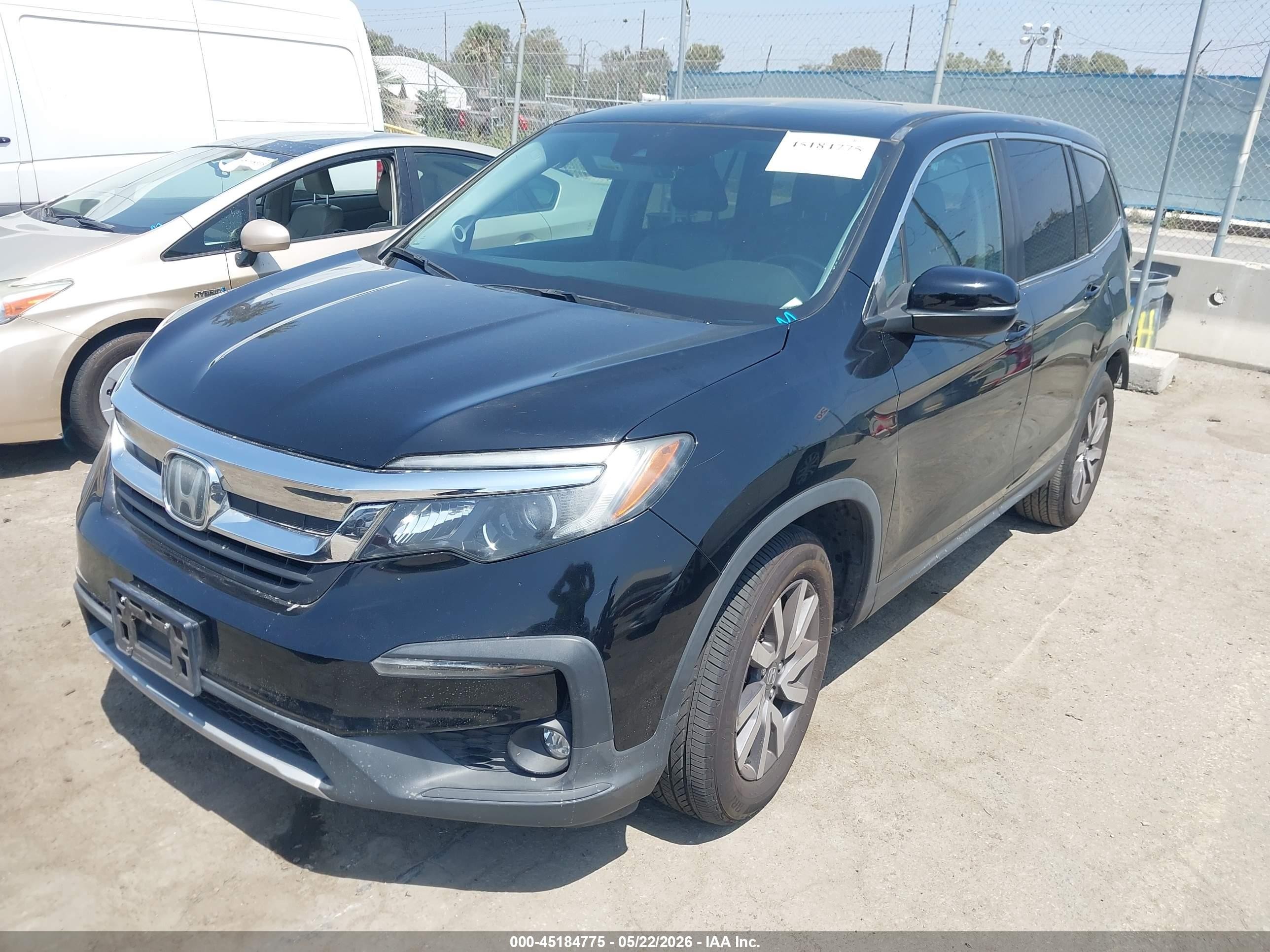 2020 Honda Pilot 2wd Ex-l Black vin: 5FNYF5H51LB028829