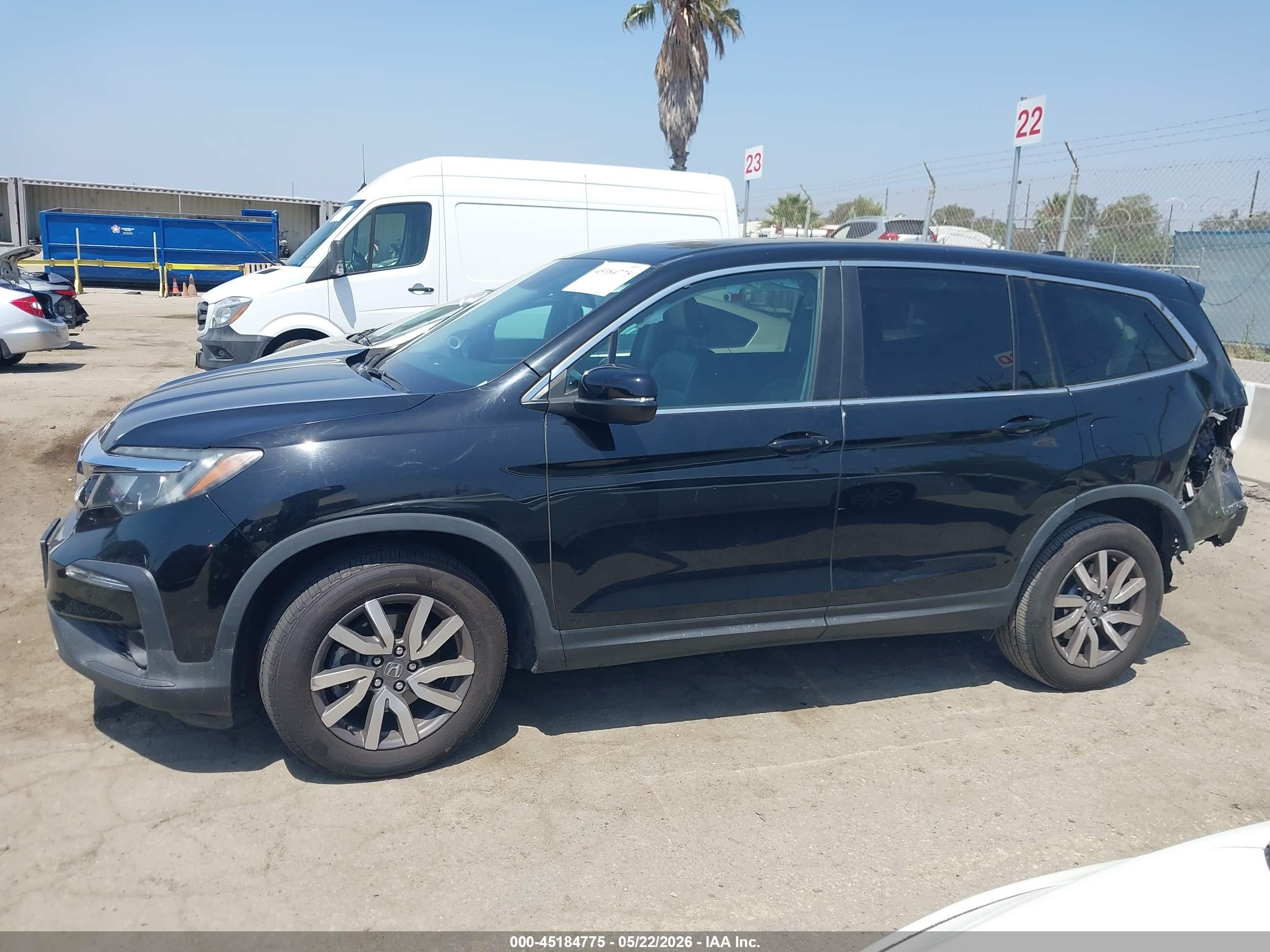 2020 Honda Pilot 2wd Ex-l Black vin: 5FNYF5H51LB028829