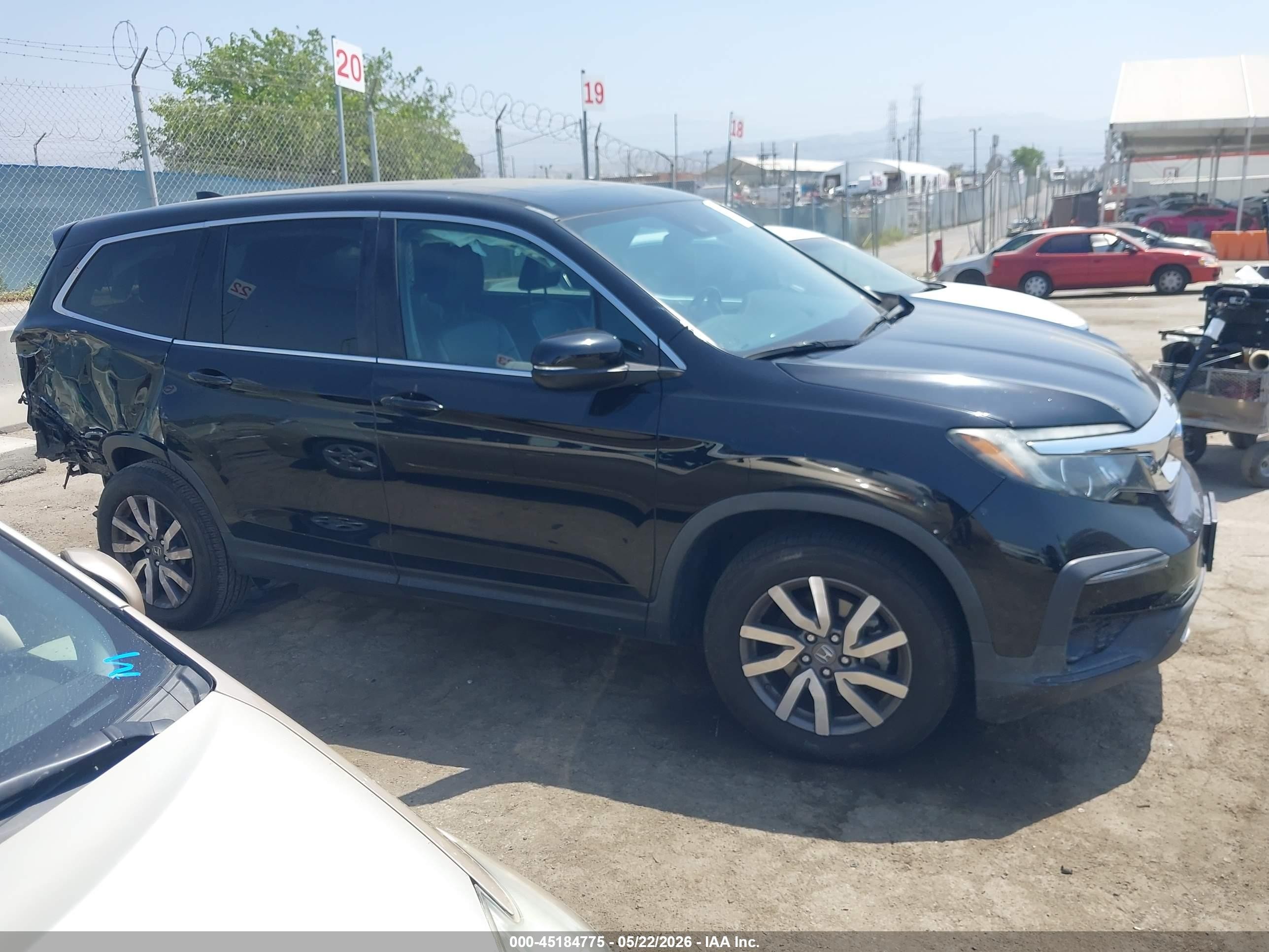 2020 Honda Pilot 2wd Ex-l Black vin: 5FNYF5H51LB028829