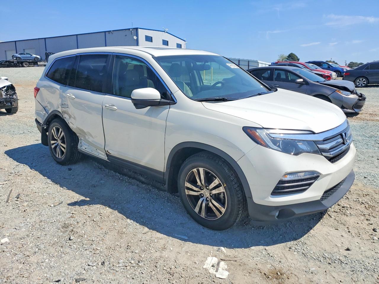 2017 Honda Pilot Exl White vin: 5FNYF5H52HB037949