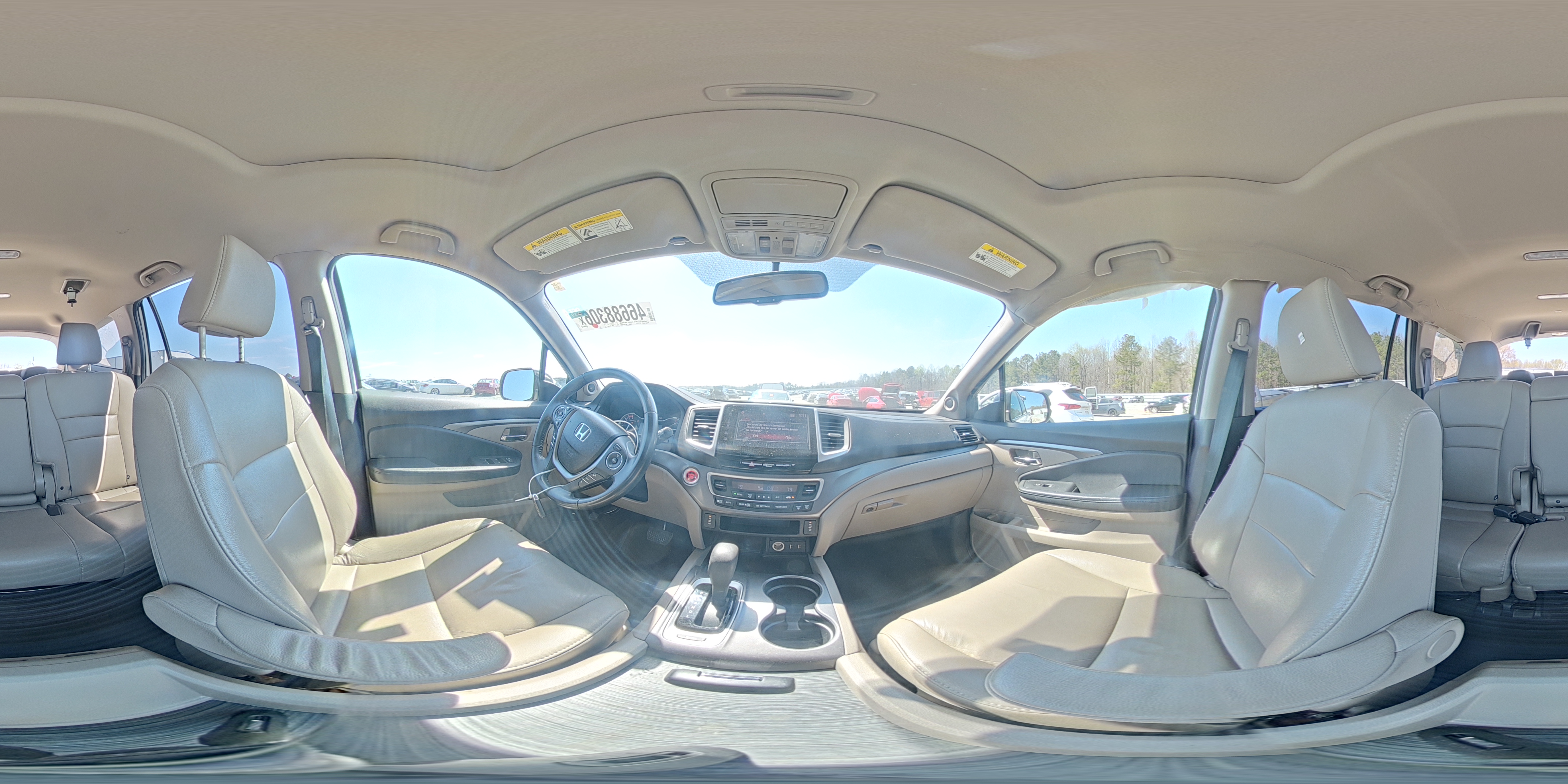 2017 Honda Pilot Exl White vin: 5FNYF5H52HB037949