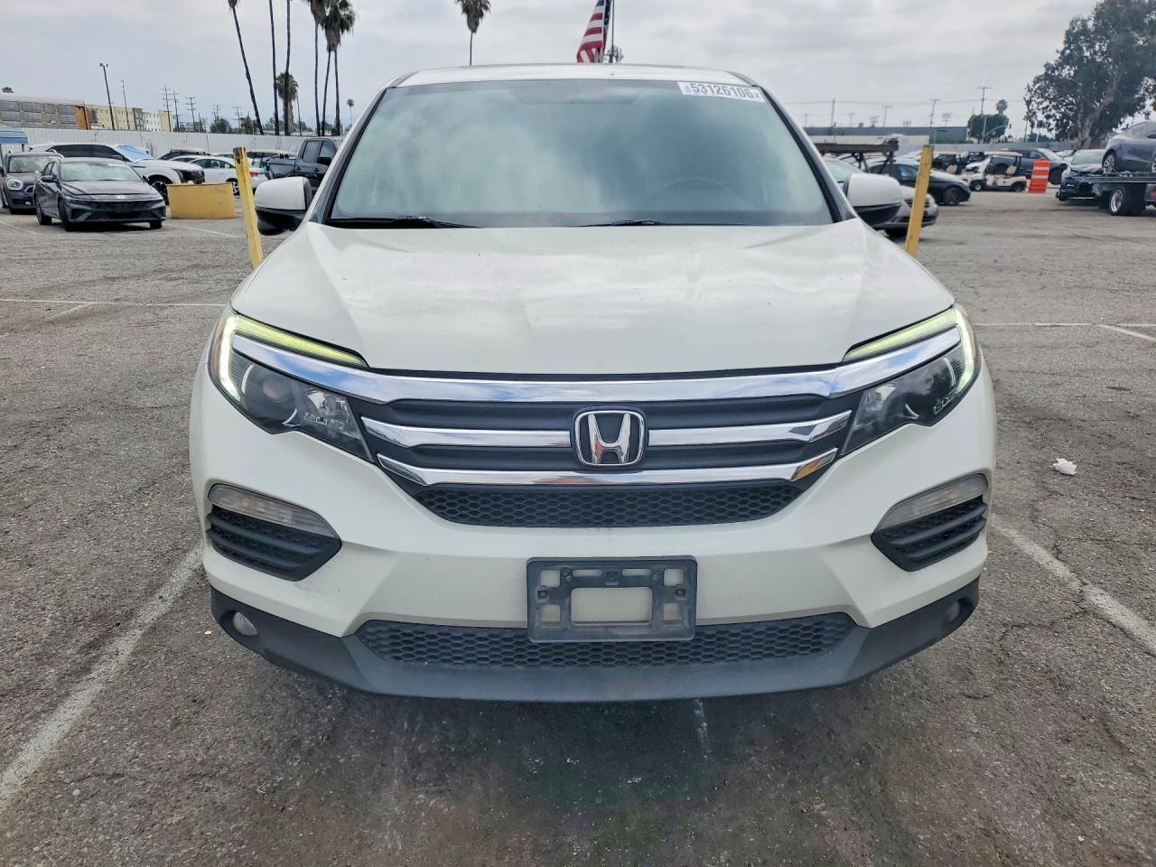 2018 Honda Pilot Exl White vin: 5FNYF5H52JB022955