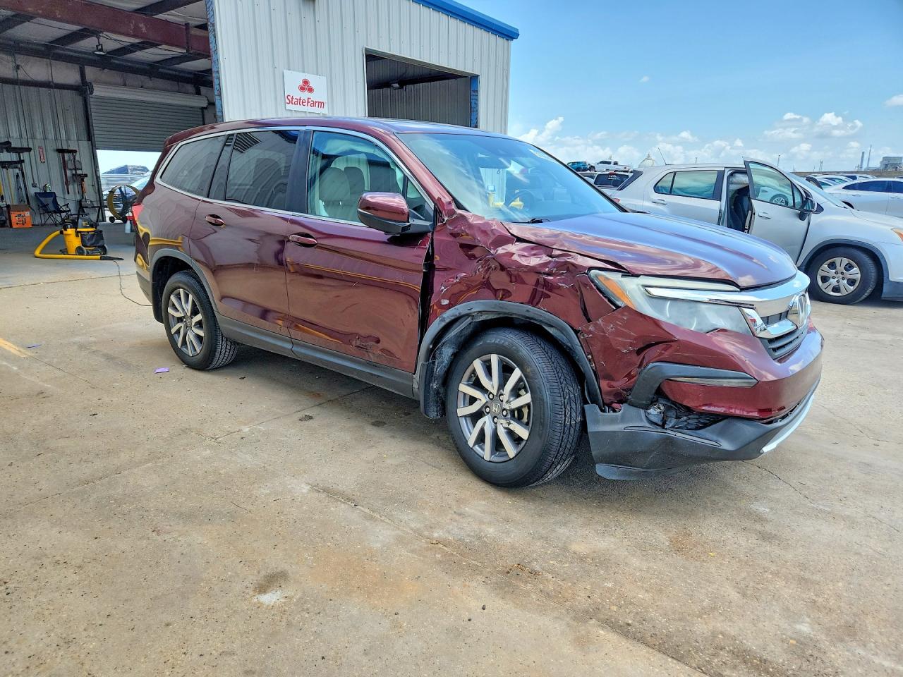 2019 Honda Pilot Exl Бордовый vin: 5FNYF5H52KB017787