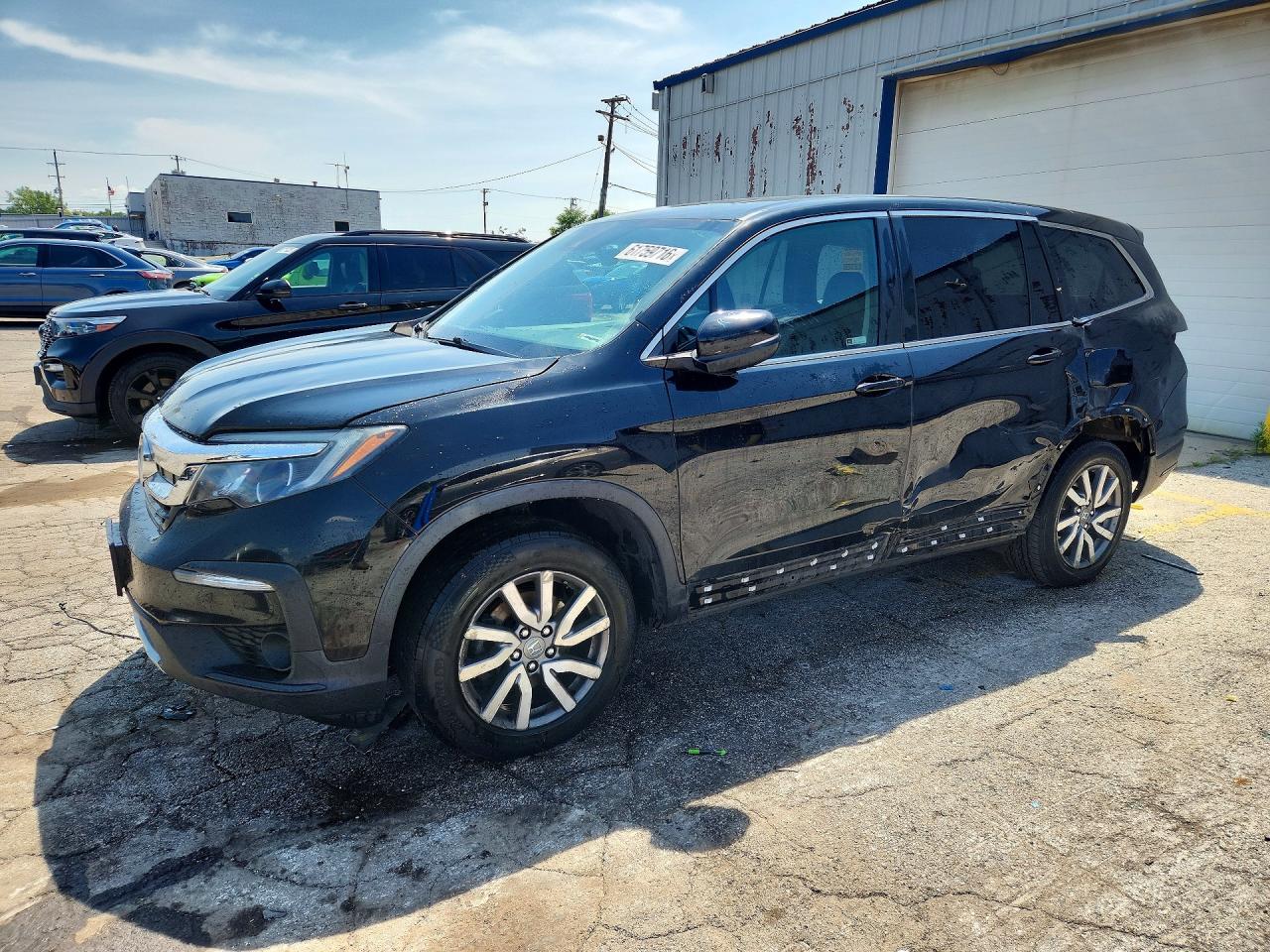 2019 Honda Pilot Exl Black vin: 5FNYF5H52KB036453