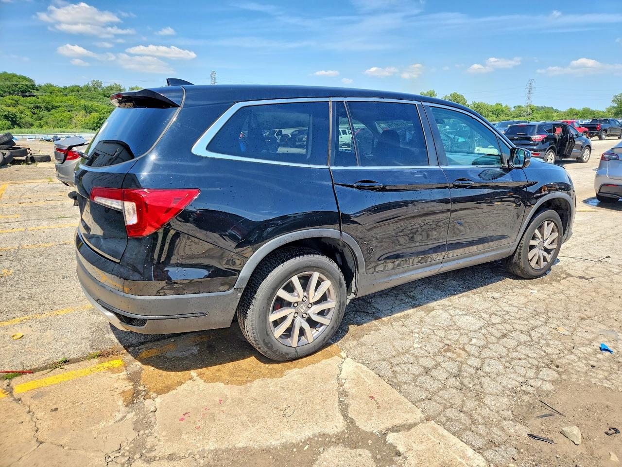 2019 Honda Pilot Exl Black vin: 5FNYF5H52KB036453
