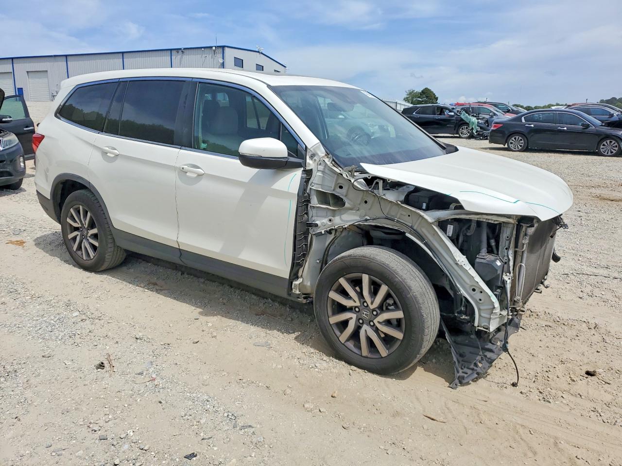 2019 Honda Pilot Exl White vin: 5FNYF5H53KB012002