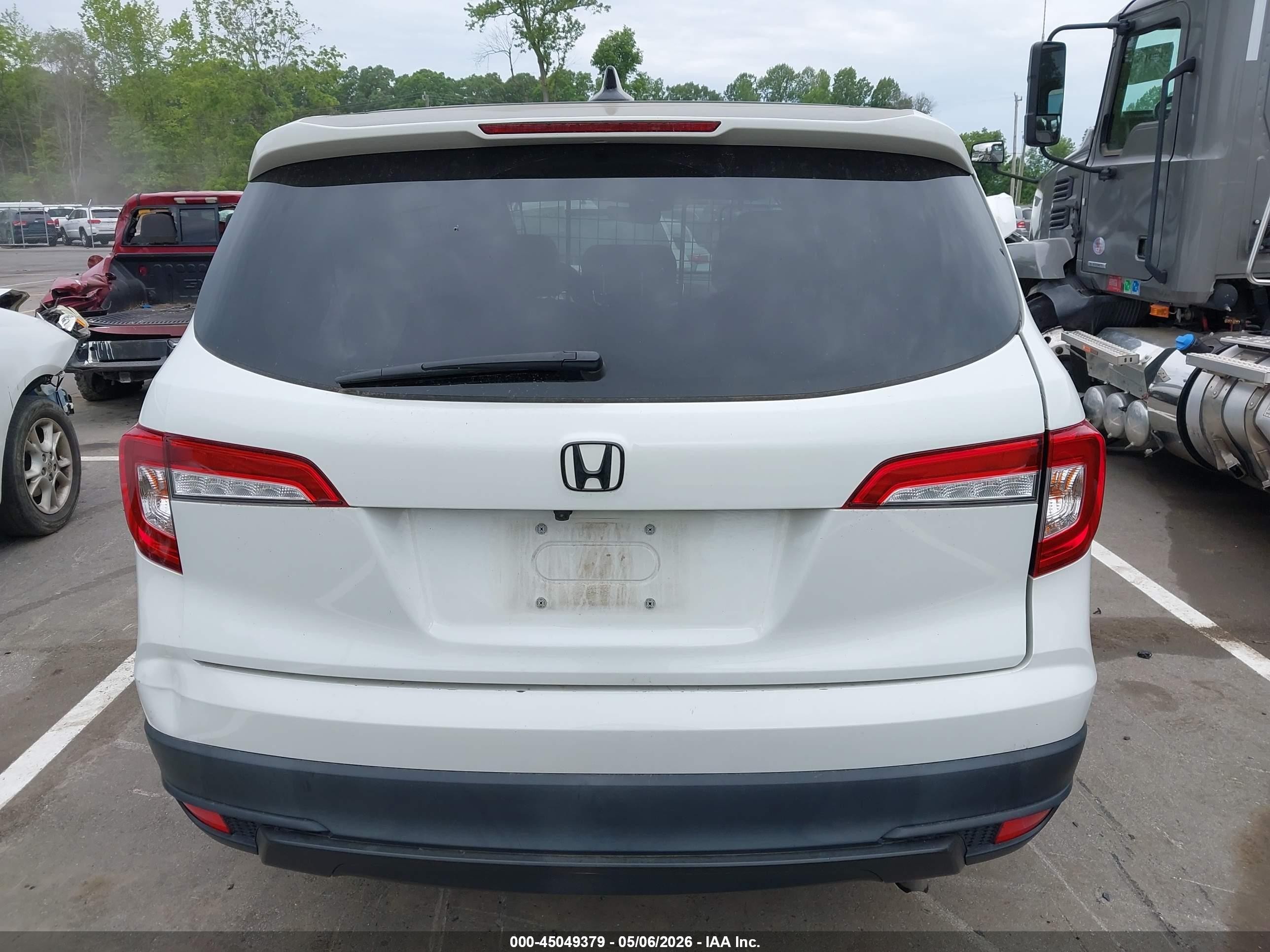 2021 Honda Pilot 2wd Ex-l Белый vin: 5FNYF5H53MB044838