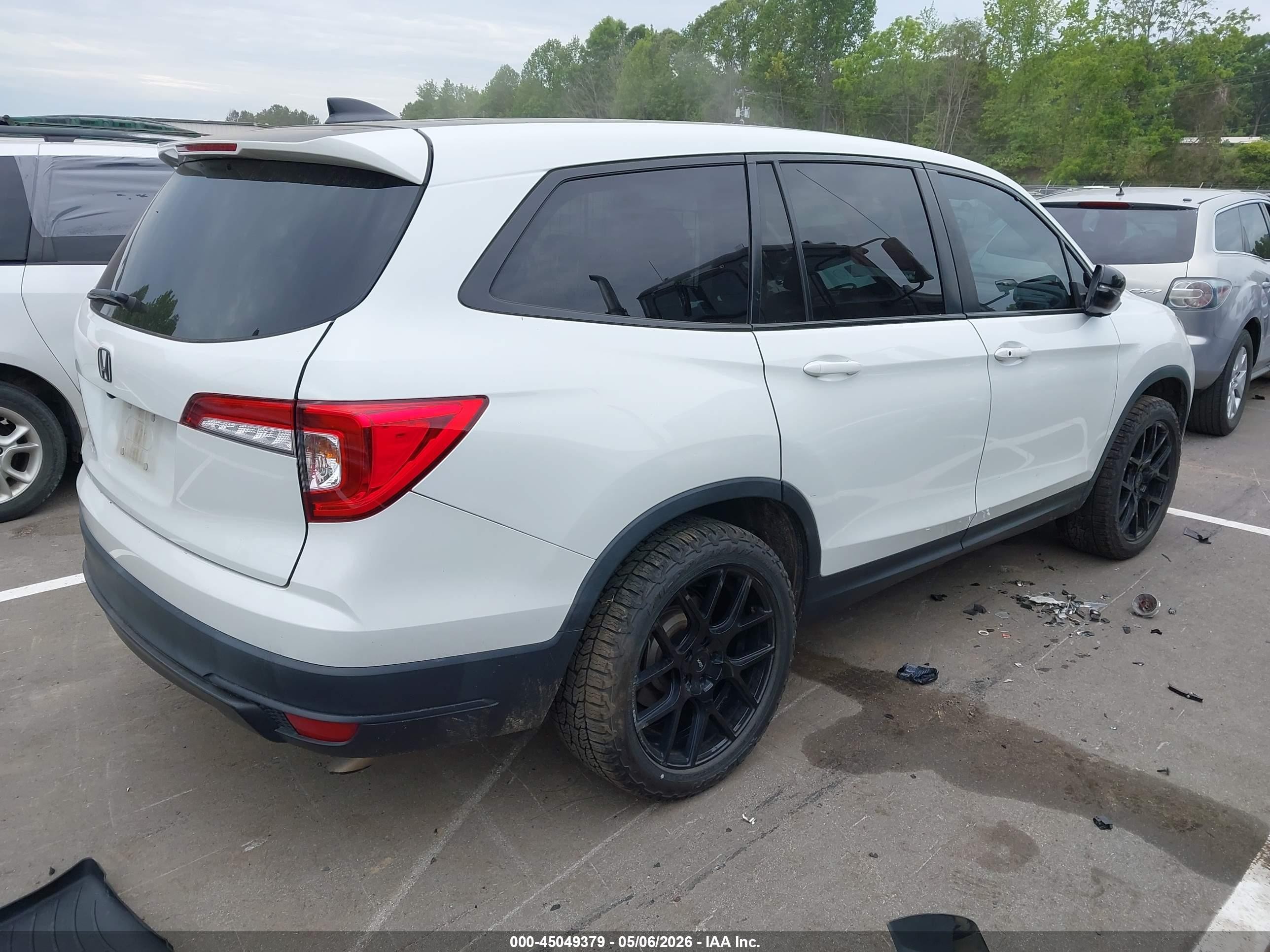 2021 Honda Pilot 2wd Ex-l Белый vin: 5FNYF5H53MB044838