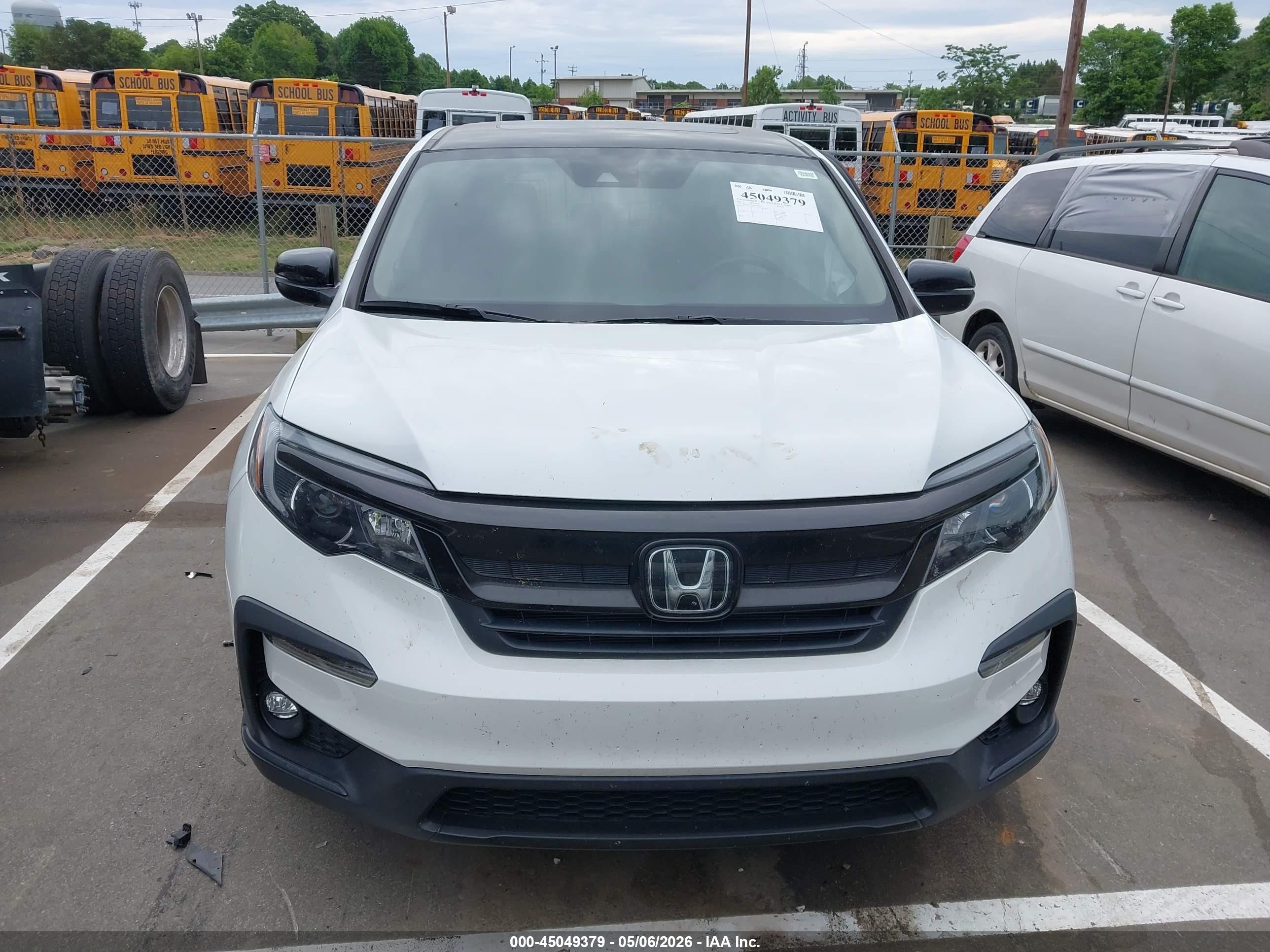 2021 Honda Pilot 2wd Ex-l Белый vin: 5FNYF5H53MB044838