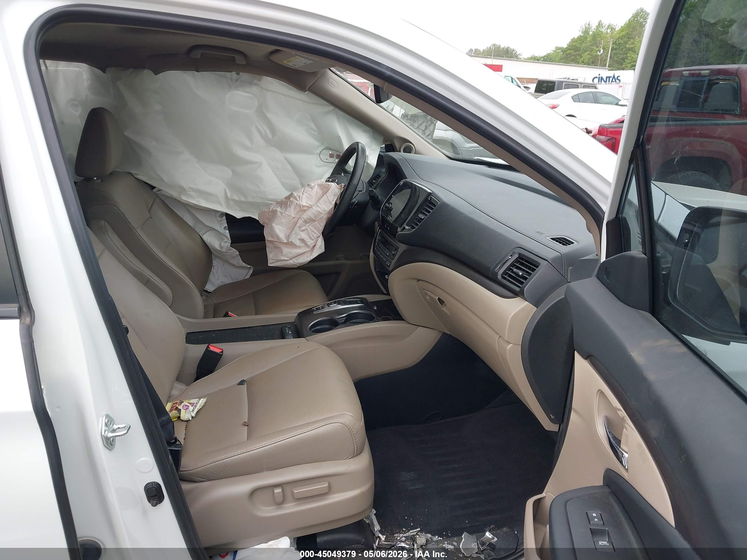 2021 Honda Pilot 2wd Ex-l Белый vin: 5FNYF5H53MB044838