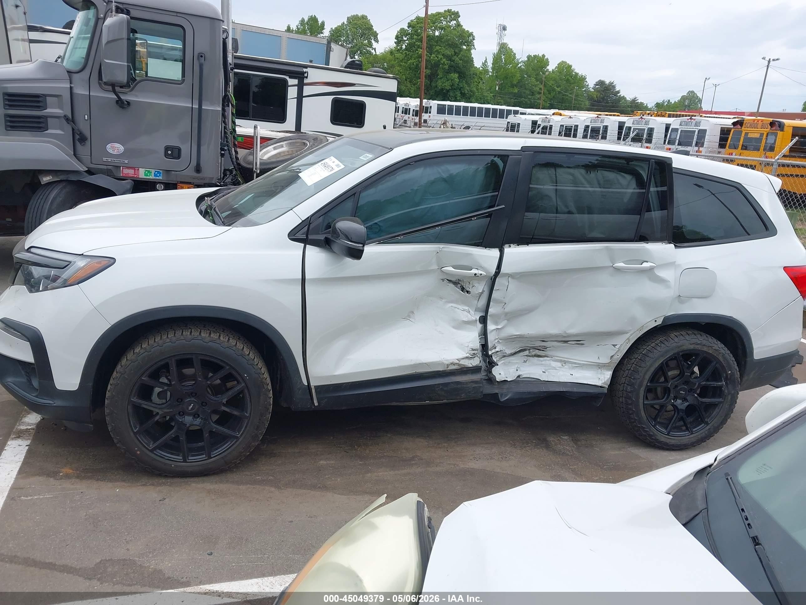 2021 Honda Pilot 2wd Ex-l Белый vin: 5FNYF5H53MB044838