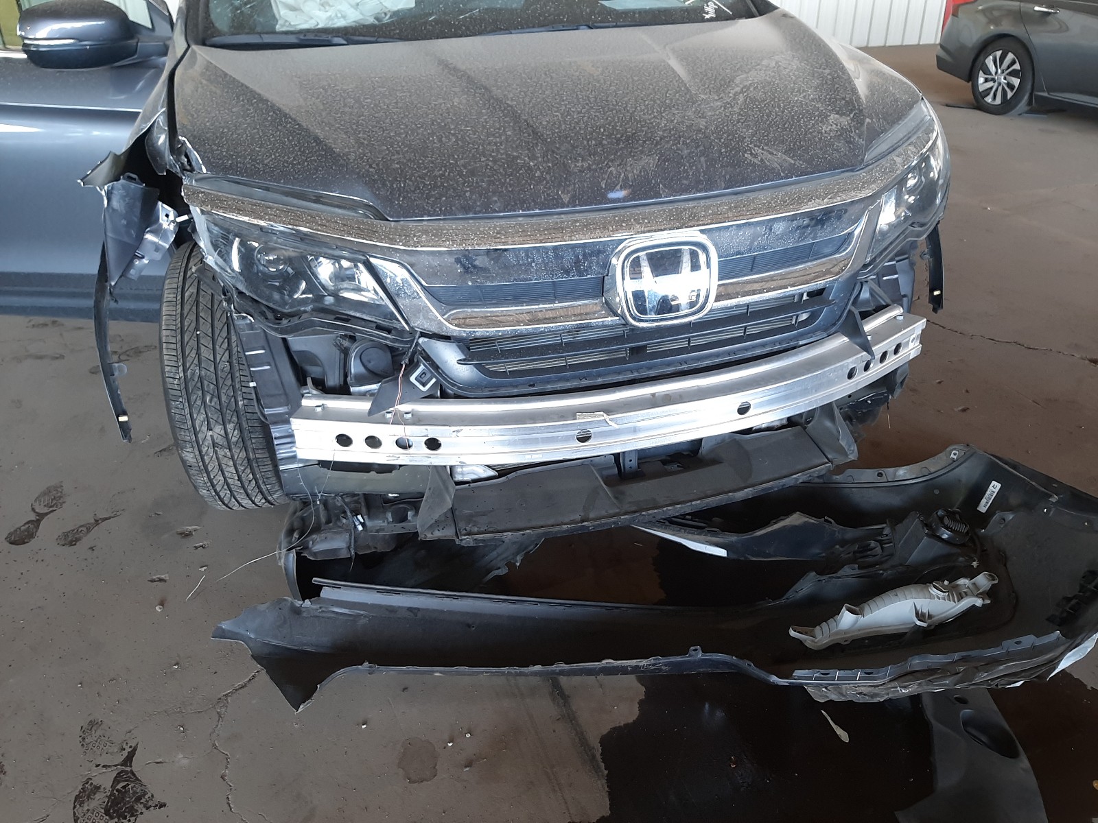2019 Honda Pilot Exl Gray vin: 5FNYF5H54KB036938