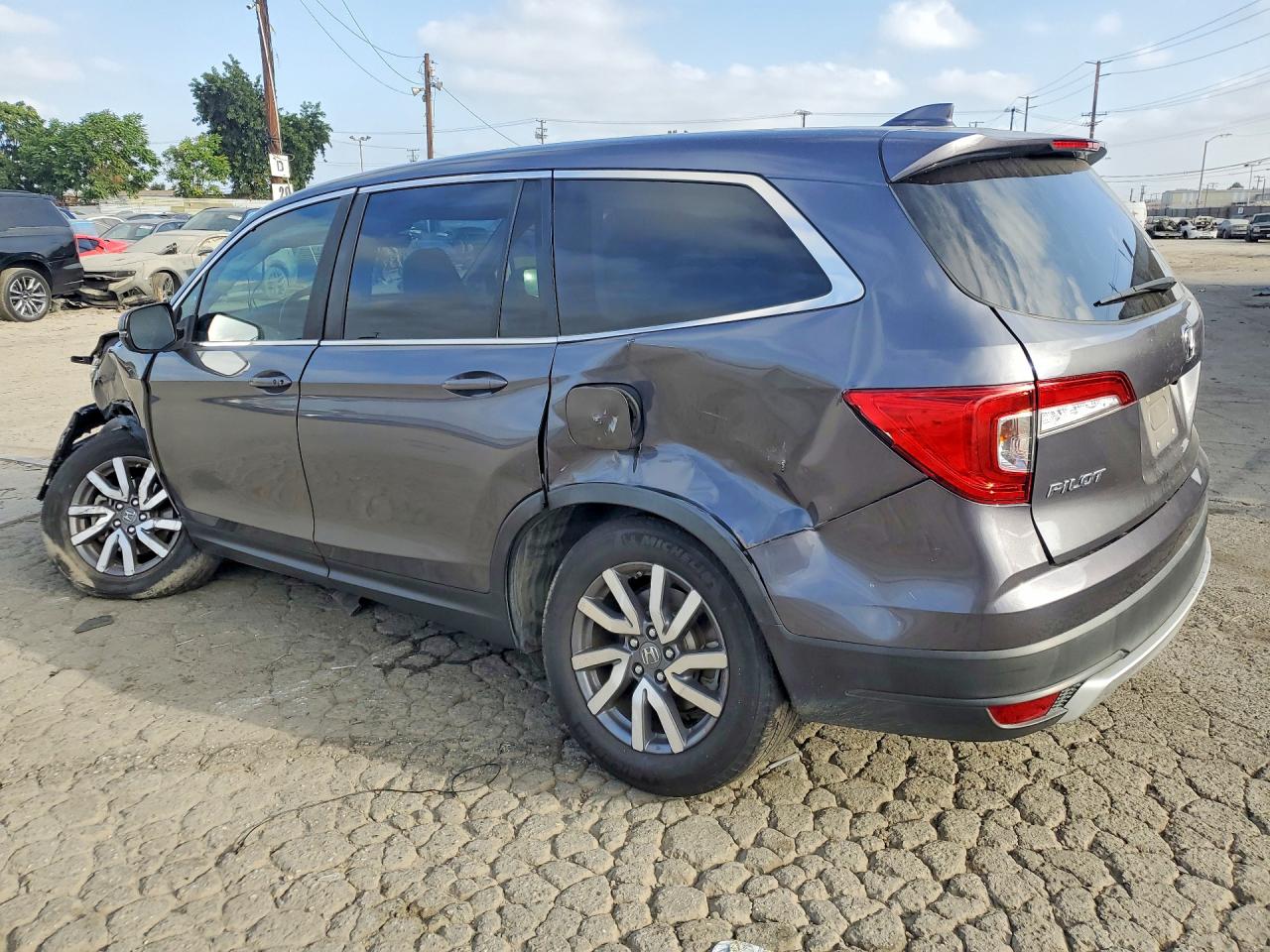 2019 Honda Pilot Exl Gray vin: 5FNYF5H54KB036938