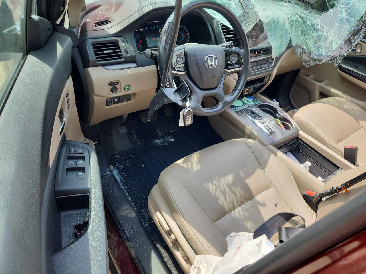 2021 Honda Pilot Exl Темно-бордовый vin: 5FNYF5H54MB047506