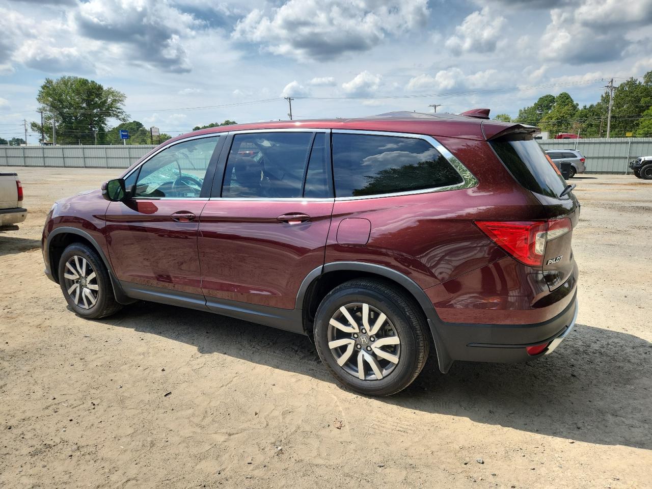 2021 Honda Pilot Exl Темно-бордовый vin: 5FNYF5H54MB047506