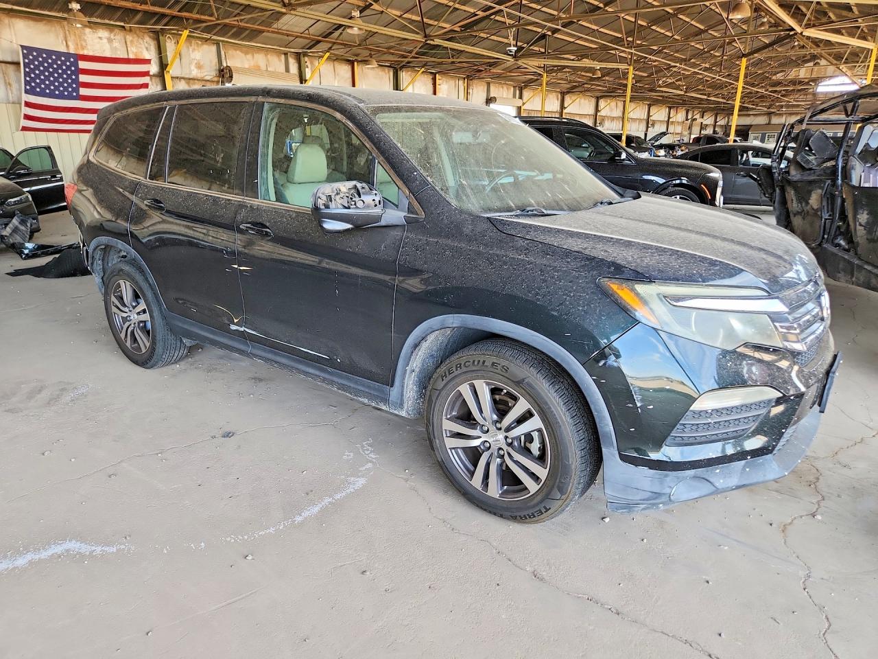 2017 Honda Pilot Exl Green vin: 5FNYF5H56HB002122