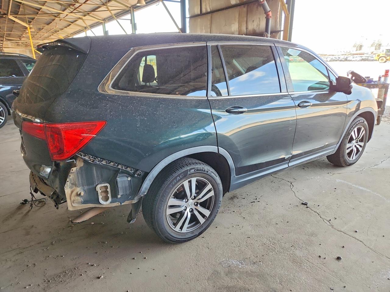 2017 Honda Pilot Exl Green vin: 5FNYF5H56HB002122