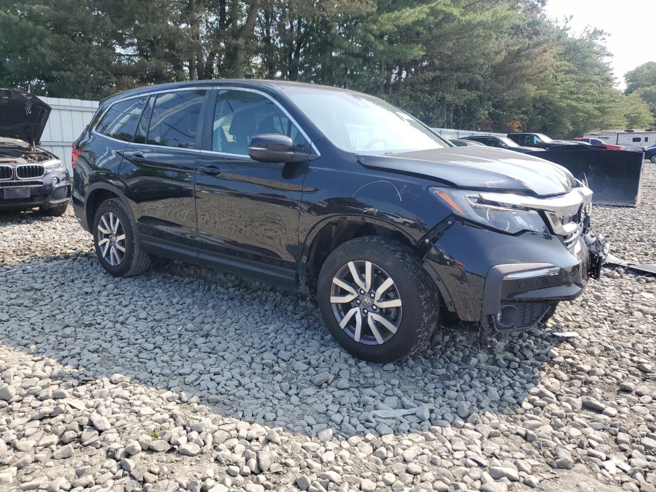 2021 Honda Pilot Exl Black vin: 5FNYF5H57MB046804