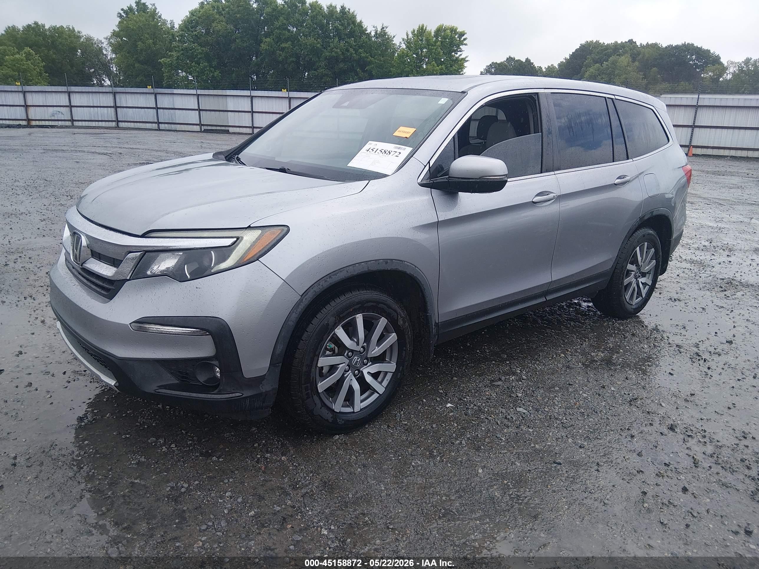 2019 Honda Pilot Ex-l Silver vin: 5FNYF5H59KB010688