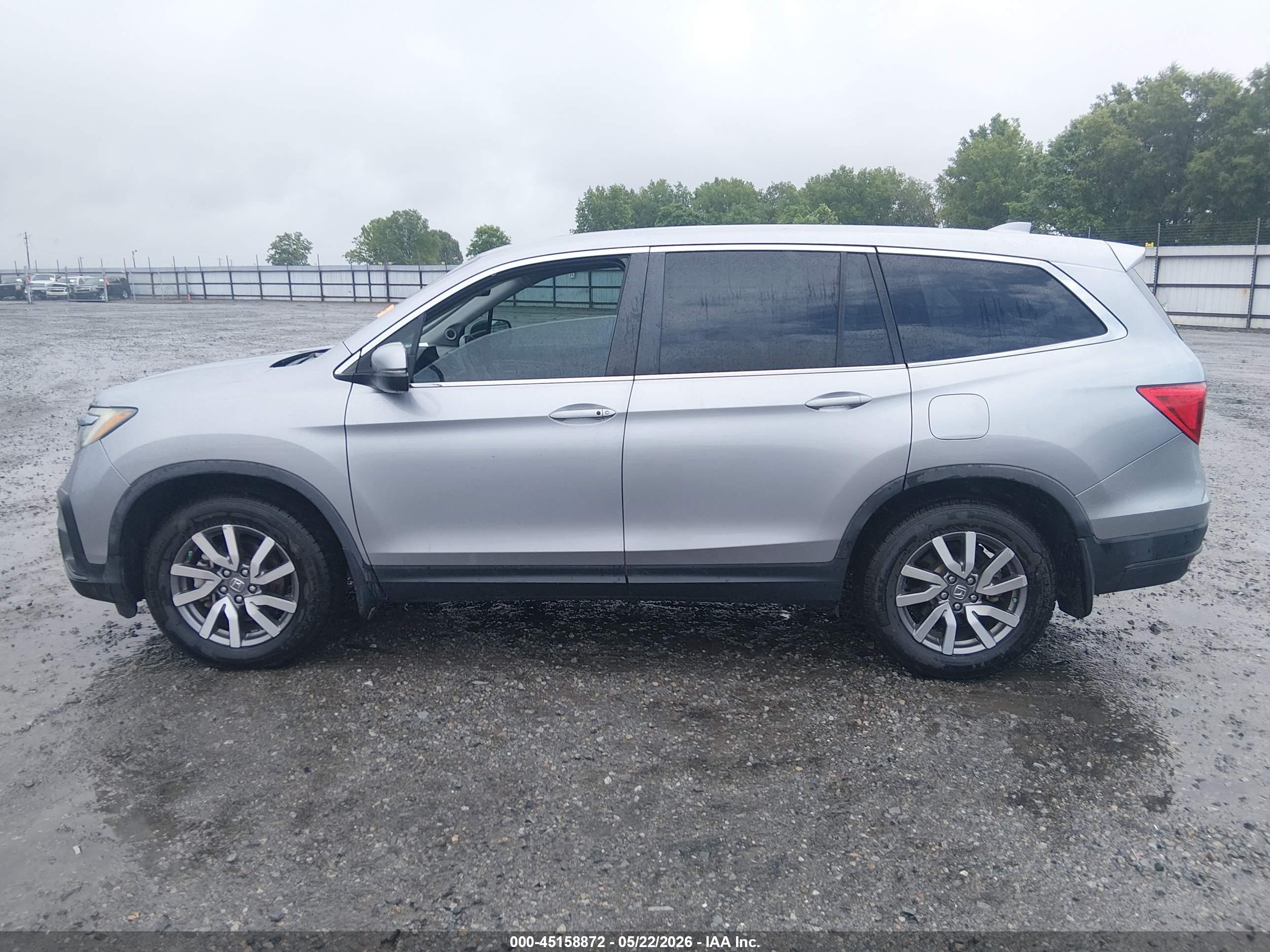 2019 Honda Pilot Ex-l Silver vin: 5FNYF5H59KB010688