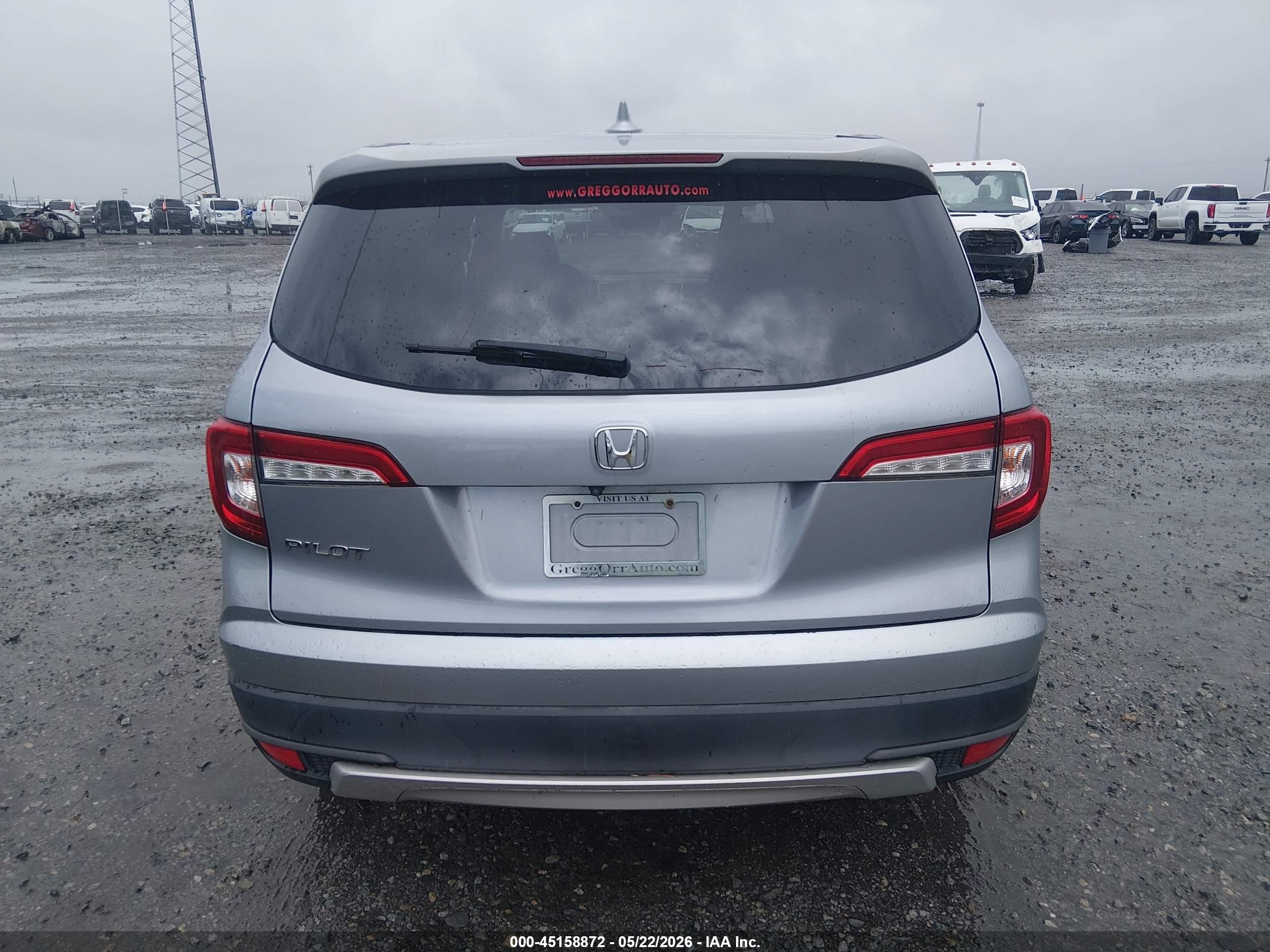 2019 Honda Pilot Ex-l Silver vin: 5FNYF5H59KB010688