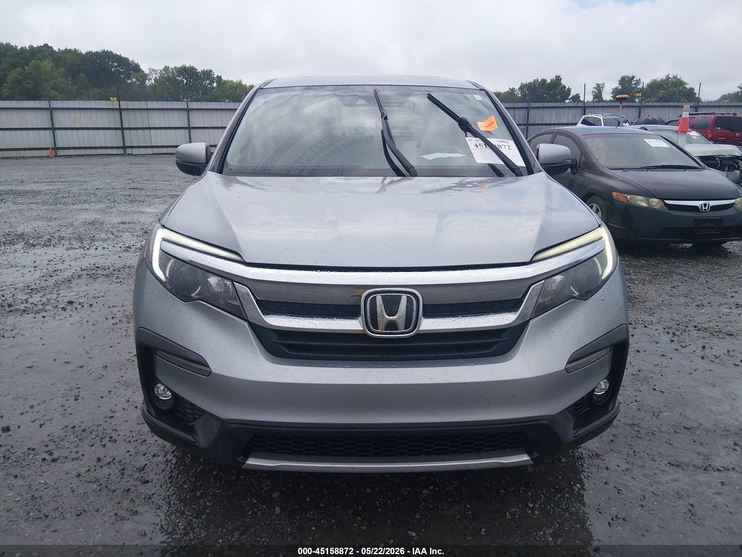 2019 Honda Pilot Ex-l Silver vin: 5FNYF5H59KB010688