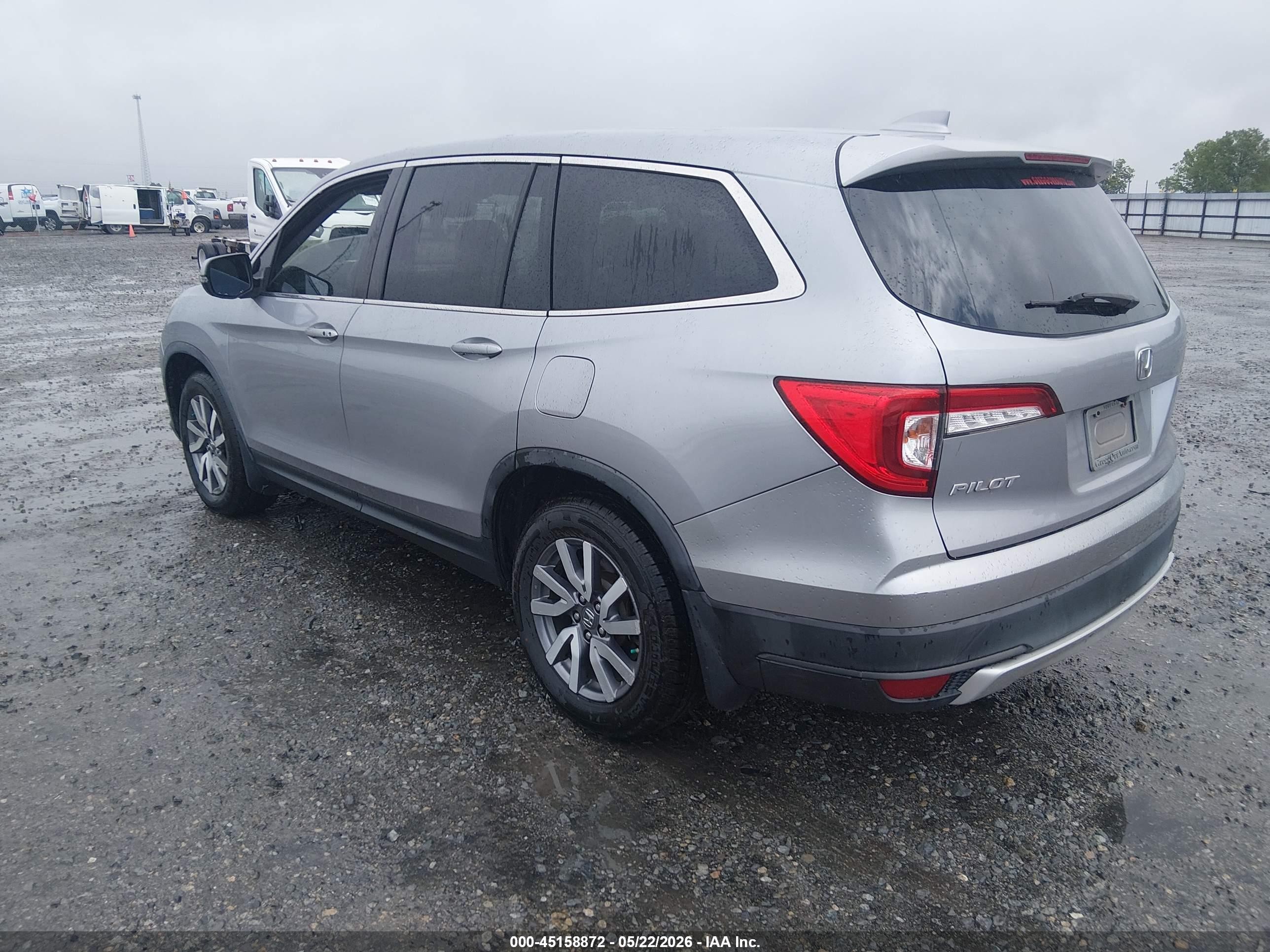 2019 Honda Pilot Ex-l Silver vin: 5FNYF5H59KB010688