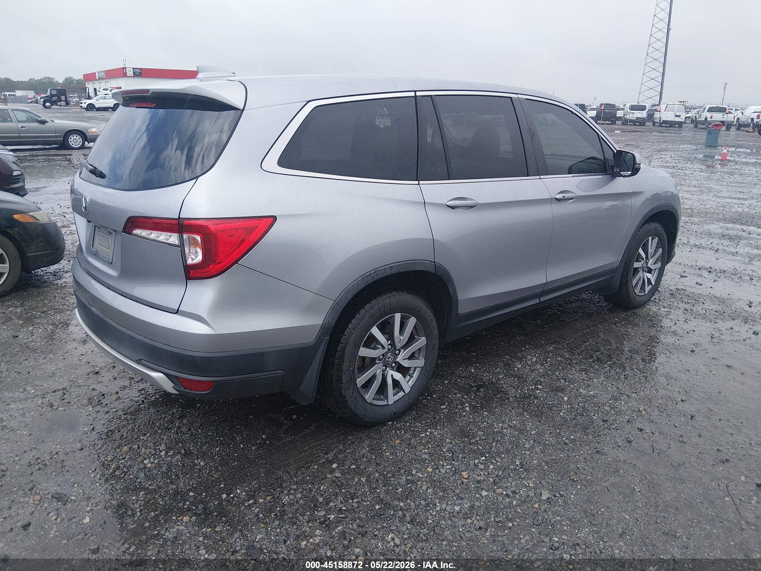 2019 Honda Pilot Ex-l Silver vin: 5FNYF5H59KB010688