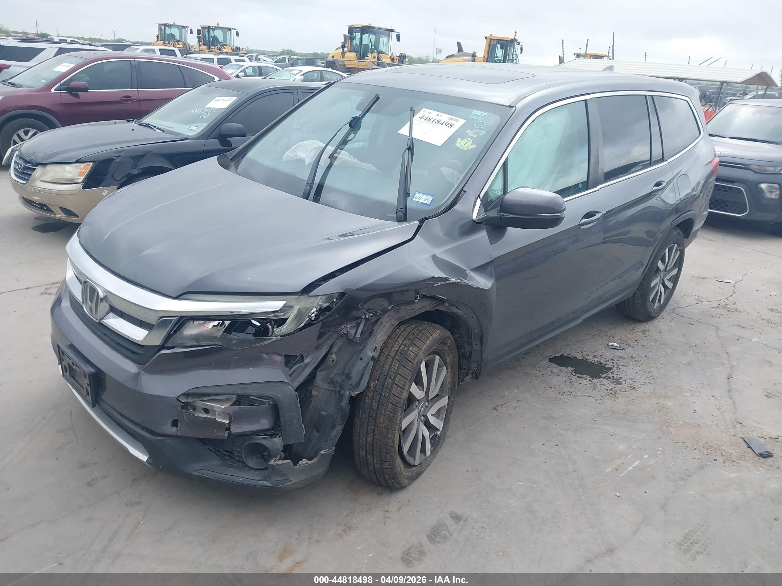 2019 Honda Pilot Ex-l Бежевый vin: 5FNYF5H5XKB030173