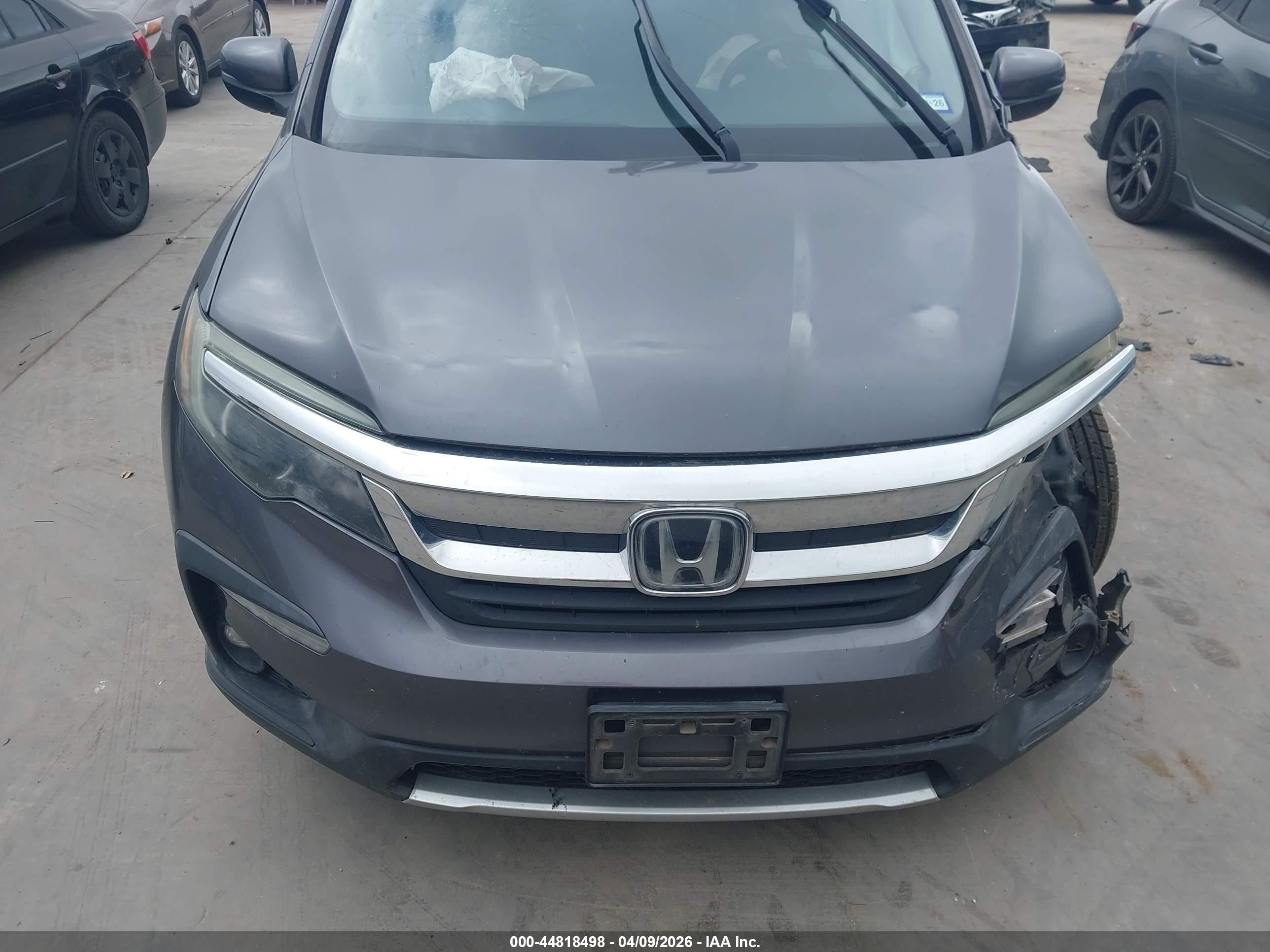 2019 Honda Pilot Ex-l Бежевый vin: 5FNYF5H5XKB030173
