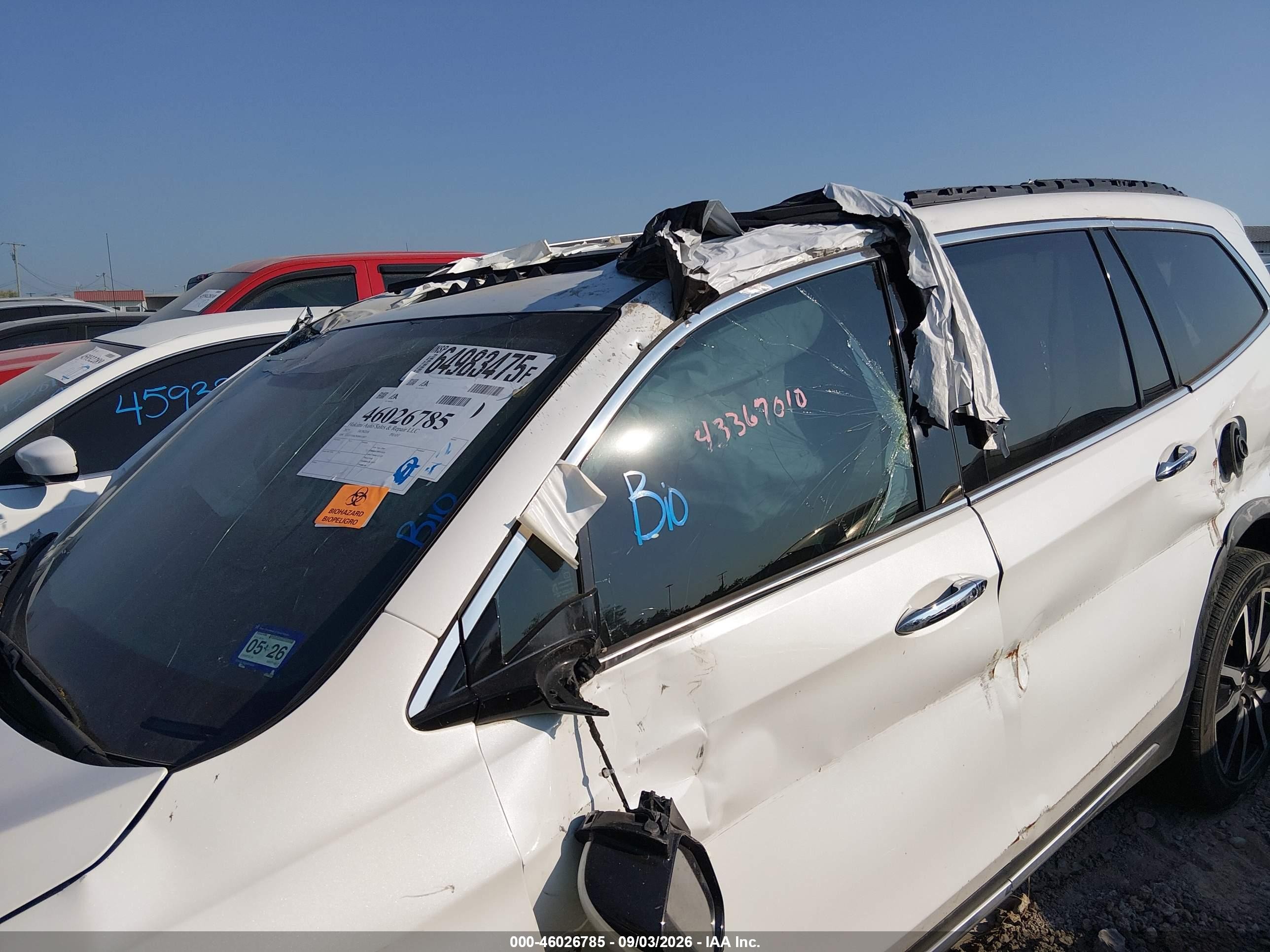 2021 Honda Pilot 2wd Touring 7 Passenger Белый vin: 5FNYF5H62MB011807