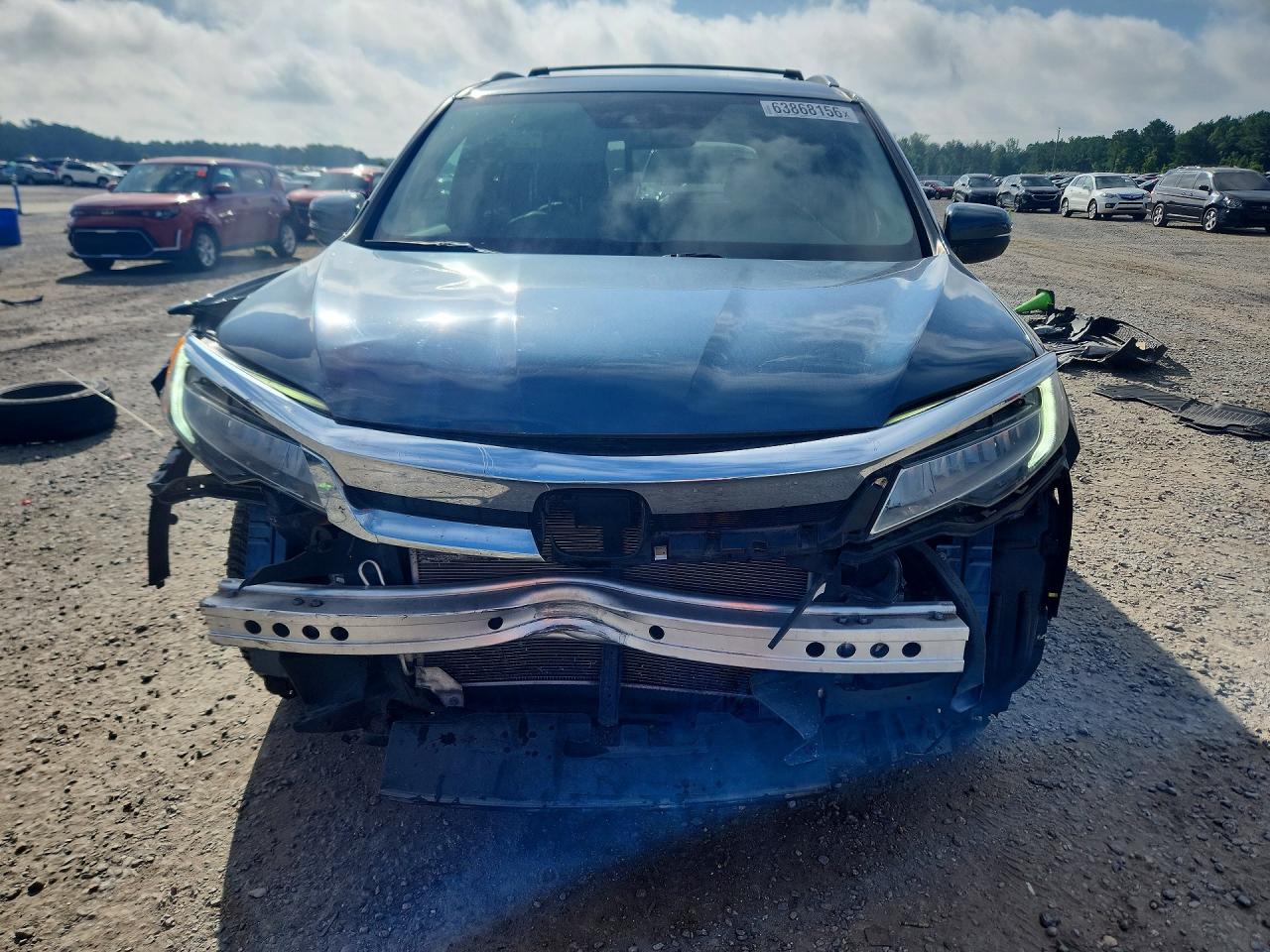 2021 Honda Pilot Touring Blue vin: 5FNYF5H63MB004803