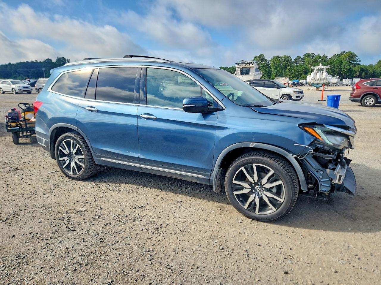 2021 Honda Pilot Touring Blue vin: 5FNYF5H63MB004803