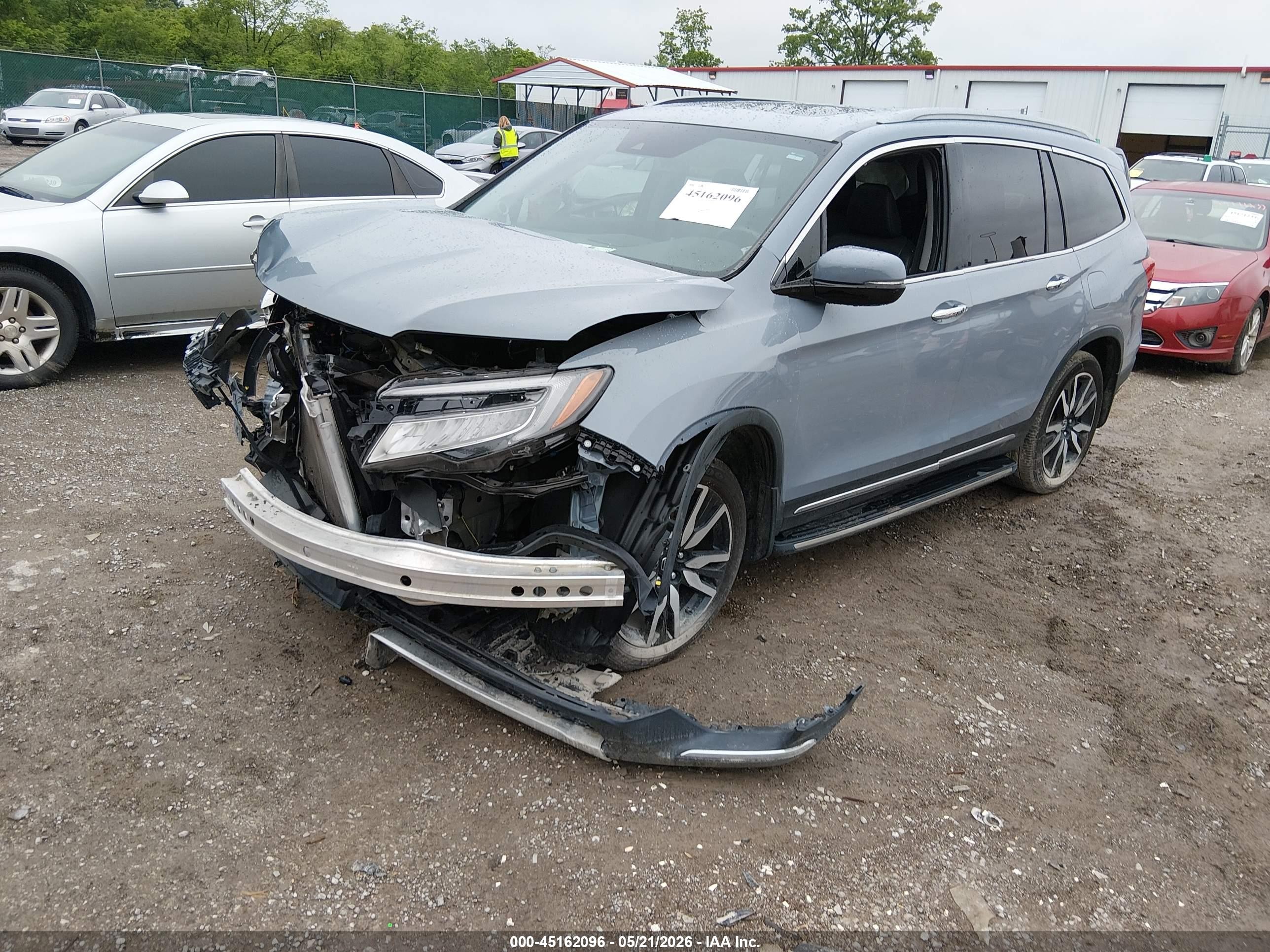 2022 Honda Pilot 2wd Touring 7 Passenger Синий vin: 5FNYF5H6XNB031515
