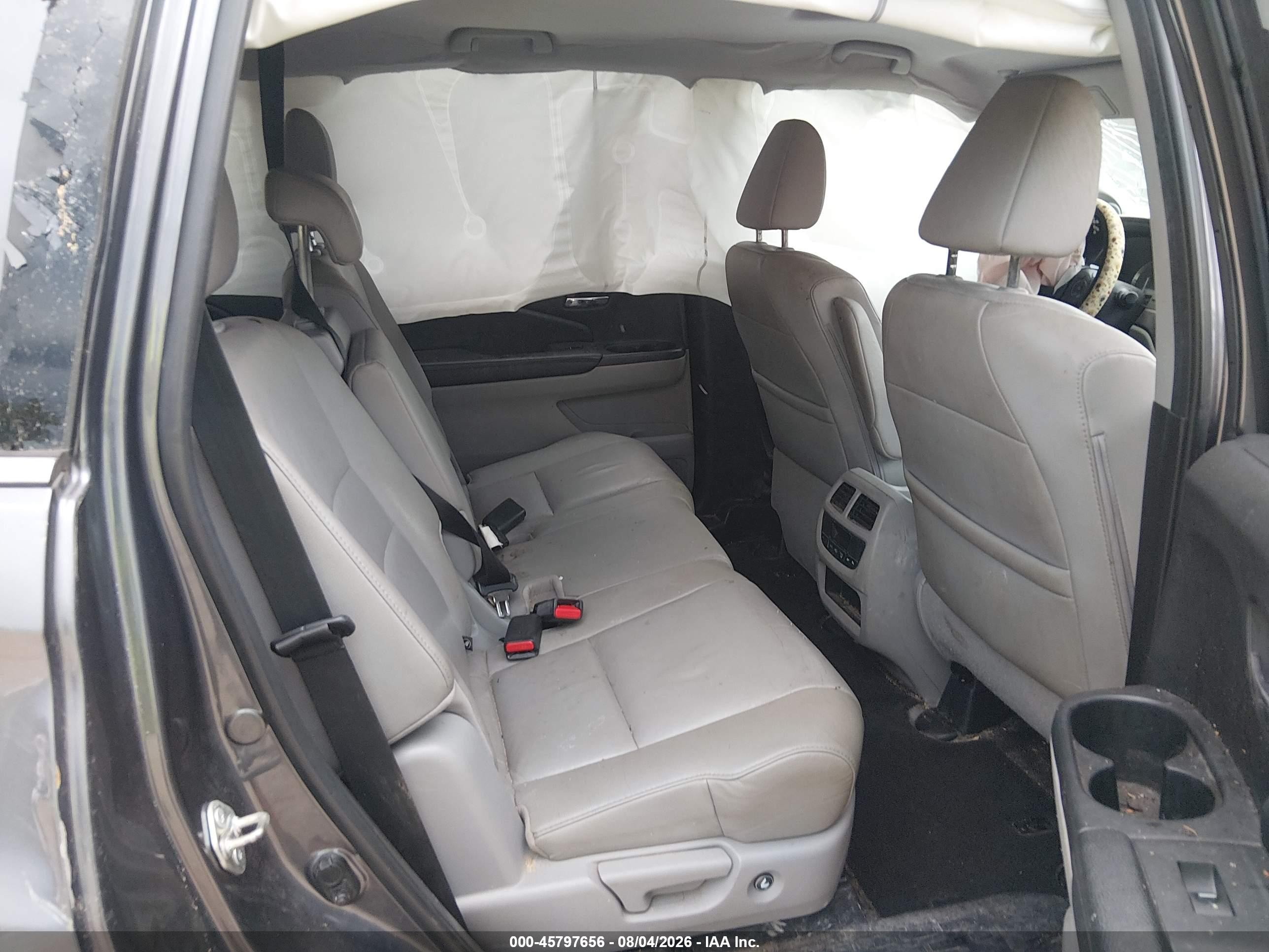 2018 Honda Pilot Ex-l Серый vin: 5FNYF5H72JB014694