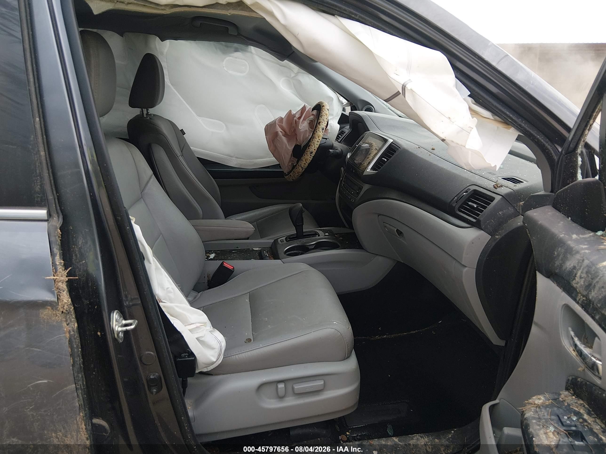 2018 Honda Pilot Ex-l Серый vin: 5FNYF5H72JB014694