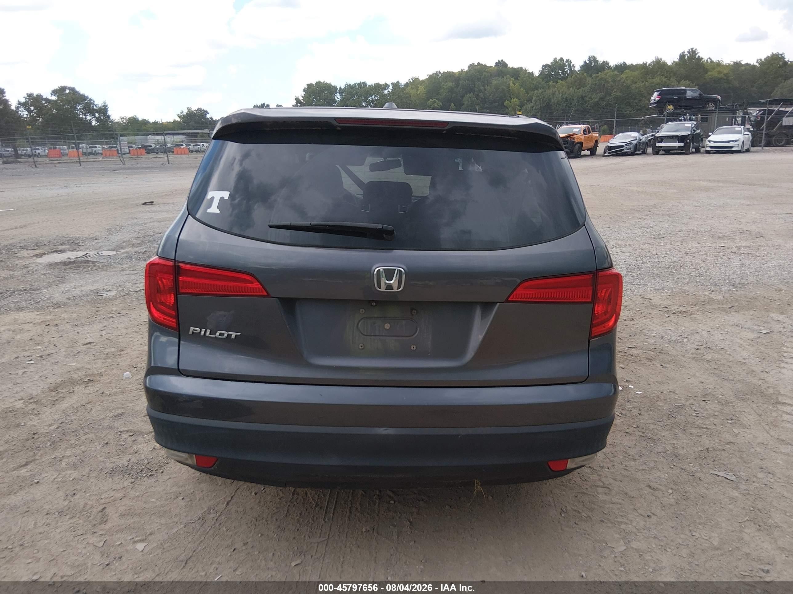 2018 Honda Pilot Ex-l Серый vin: 5FNYF5H72JB014694