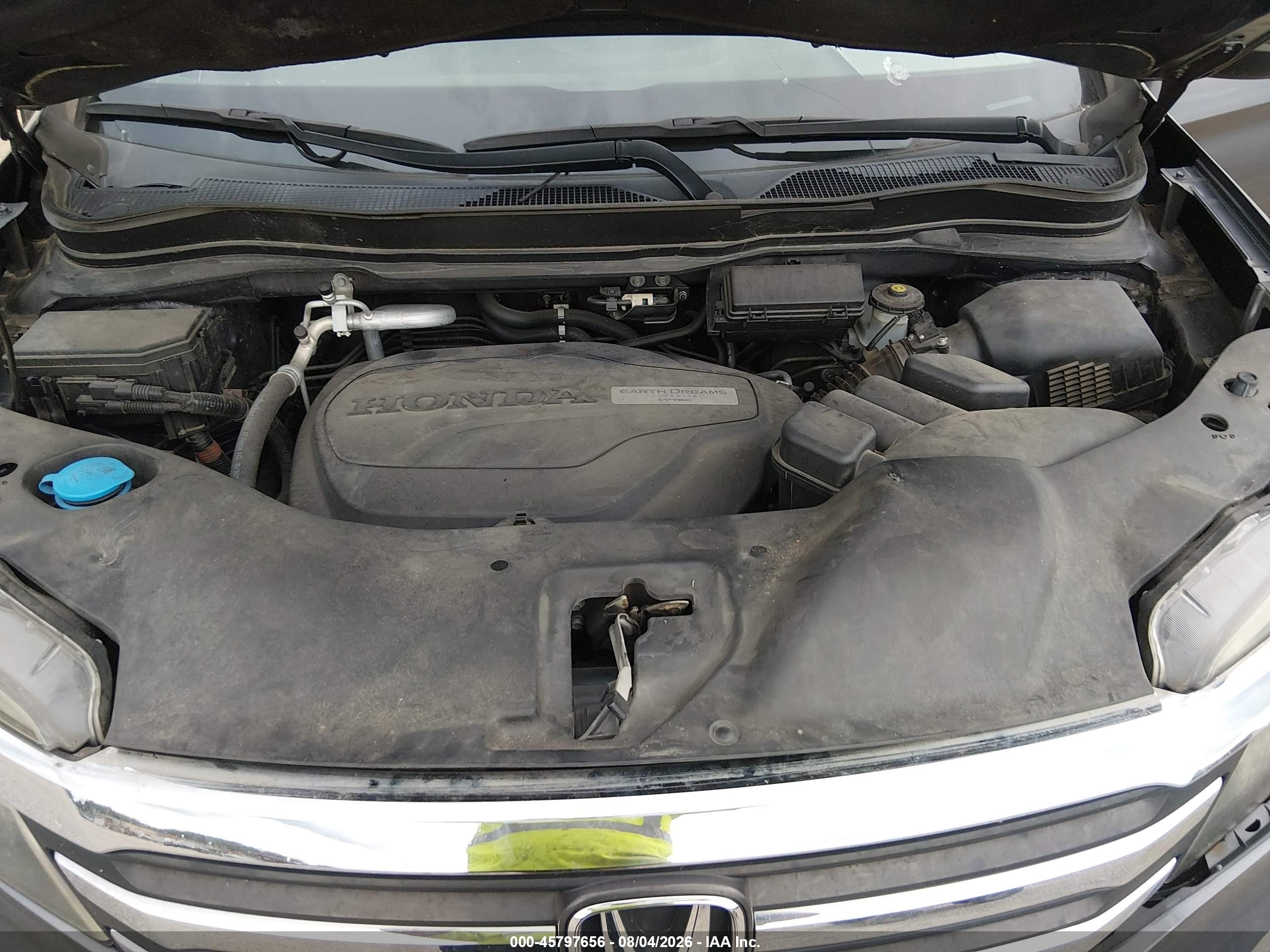 2018 Honda Pilot Ex-l Серый vin: 5FNYF5H72JB014694