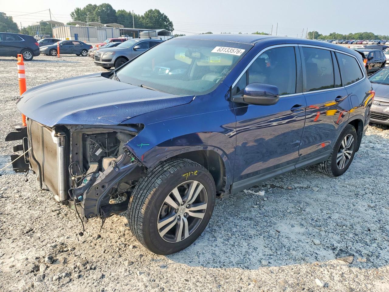 2016 Honda Pilot Exl Blue vin: 5FNYF5H8XGB044494