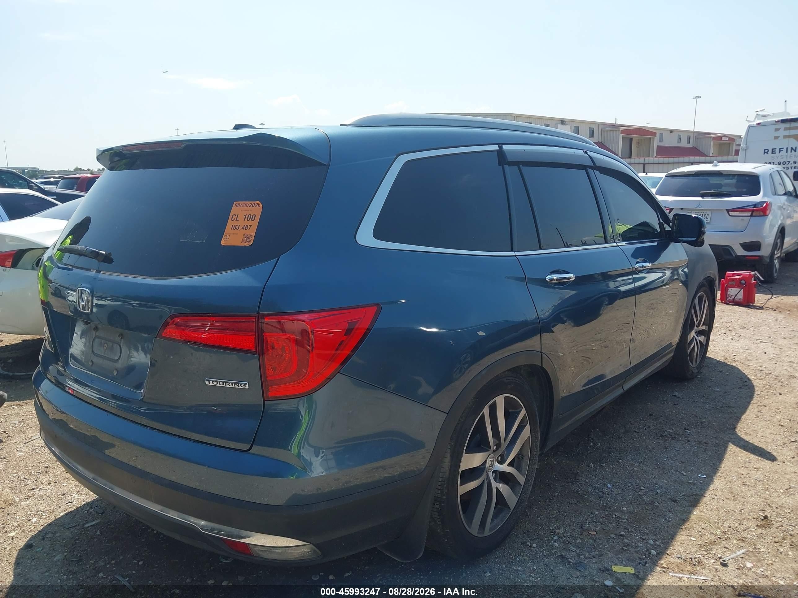 2017 Honda Pilot Touring Blue vin: 5FNYF5H97HB020230