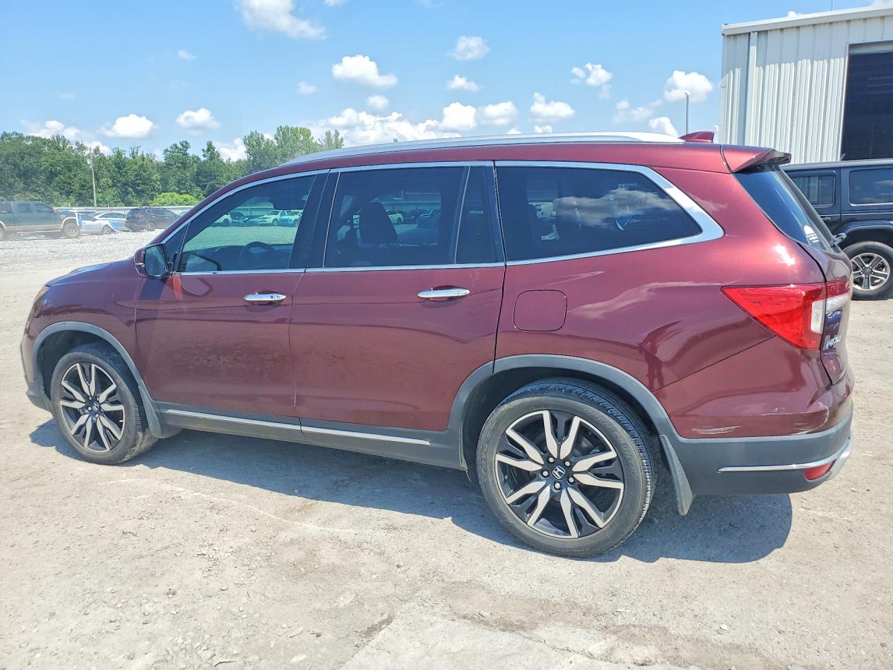 2019 Honda Pilot Touring Бордовый vin: 5FNYF5H98KB015934