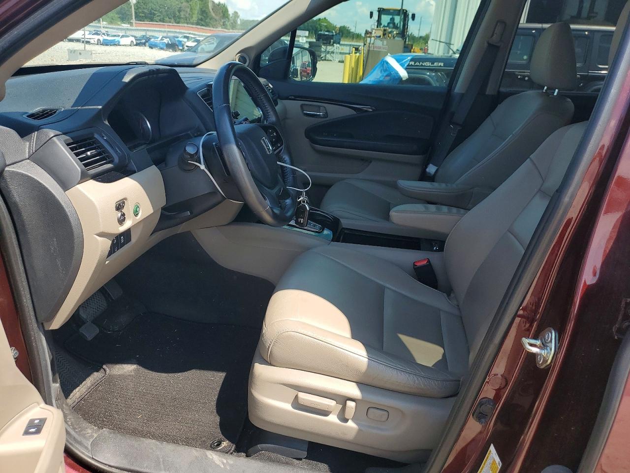 2019 Honda Pilot Touring Бордовый vin: 5FNYF5H98KB015934