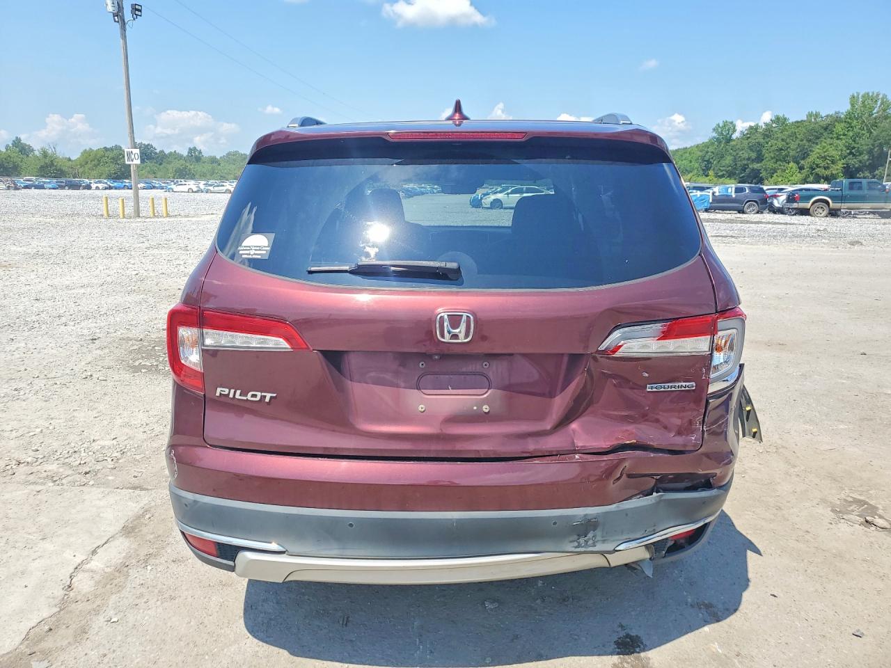 2019 Honda Pilot Touring Бордовый vin: 5FNYF5H98KB015934