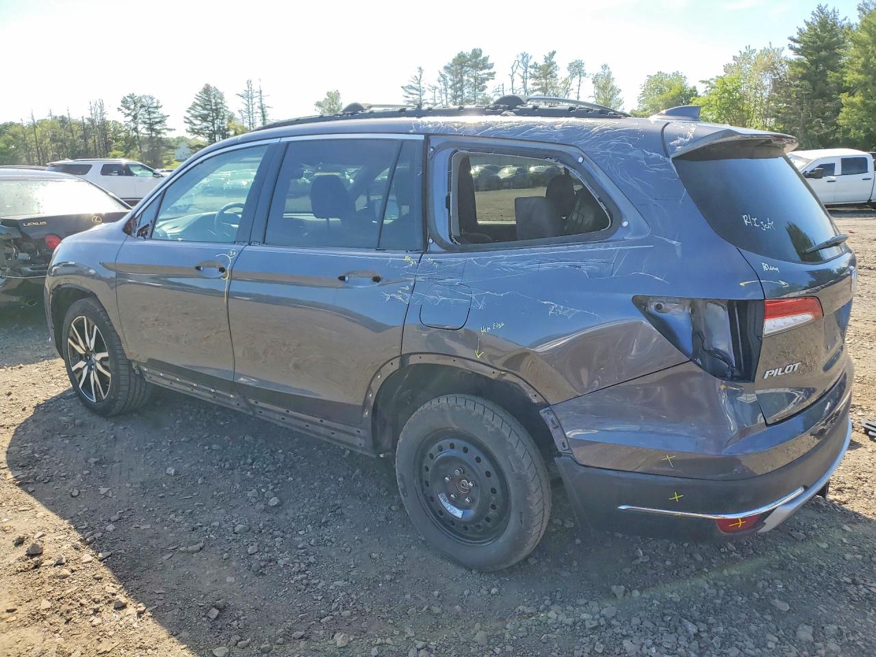 2022 Honda Pilot Elite Gray vin: 5FNYF6H00NB014160