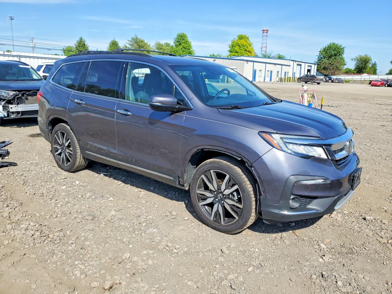 2022 Honda Pilot Elite Gray vin: 5FNYF6H00NB014160