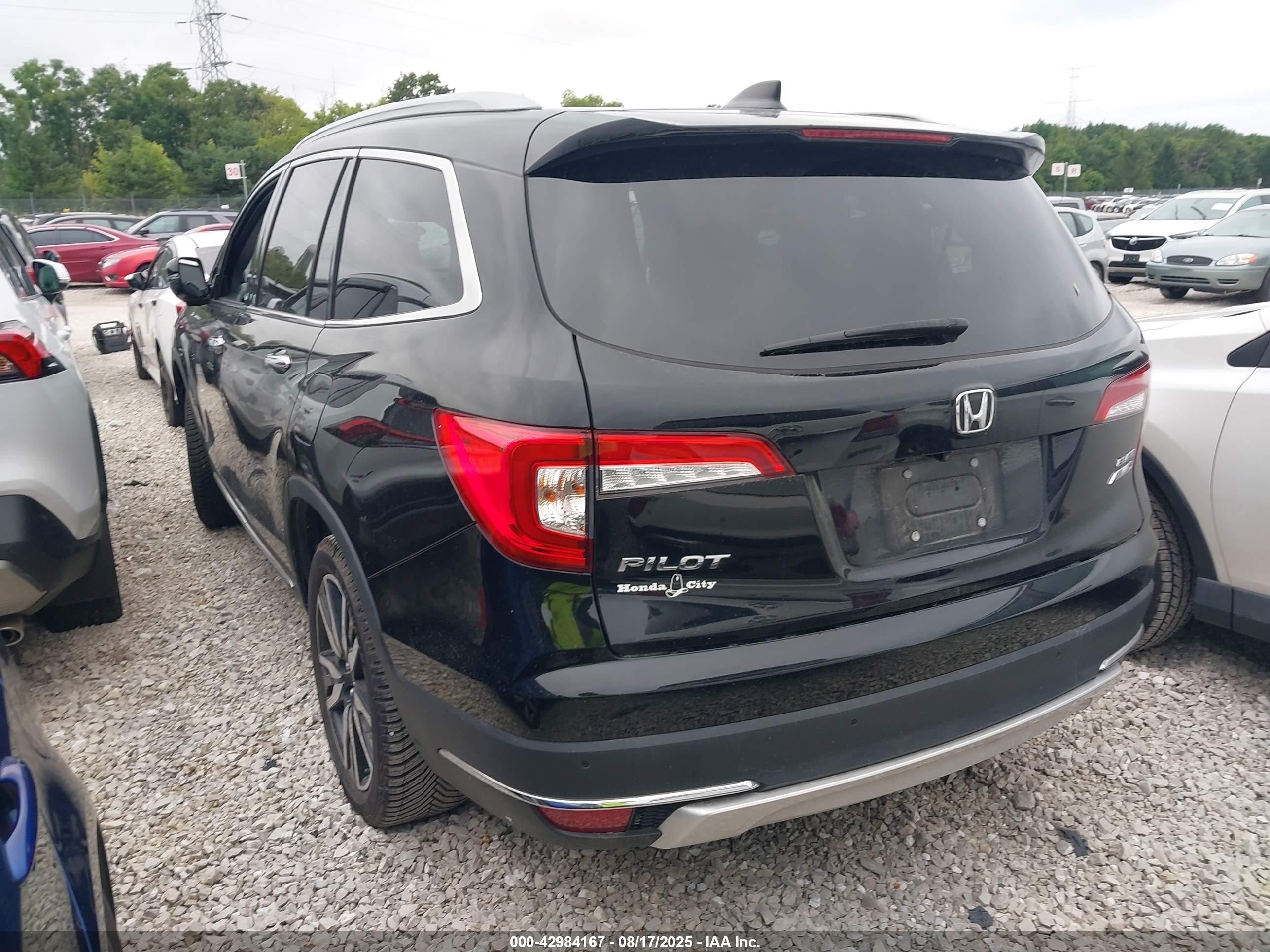 2021 Honda Pilot Awd Elite Black vin: 5FNYF6H01MB036750