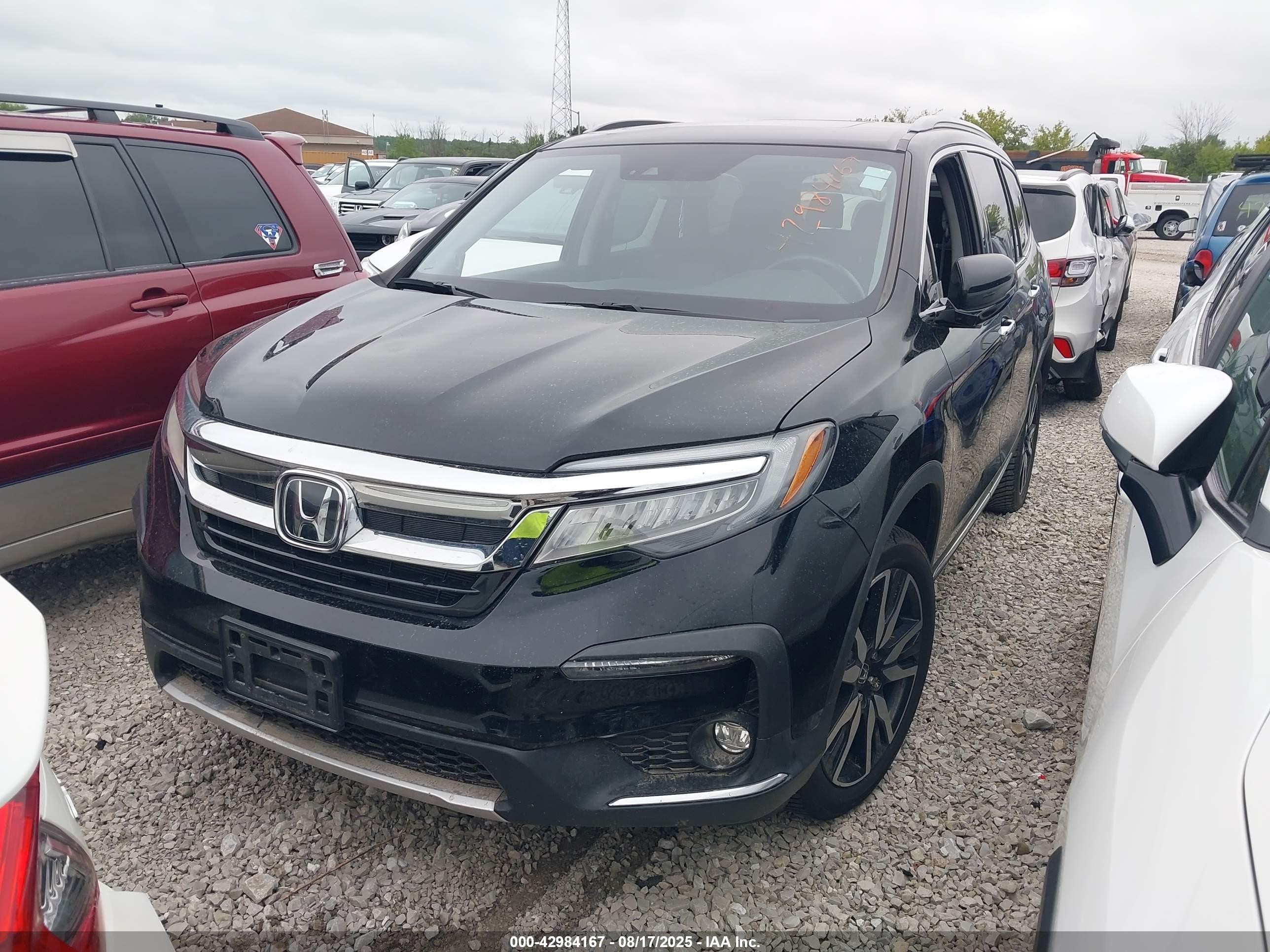 2021 Honda Pilot Awd Elite Black vin: 5FNYF6H01MB036750