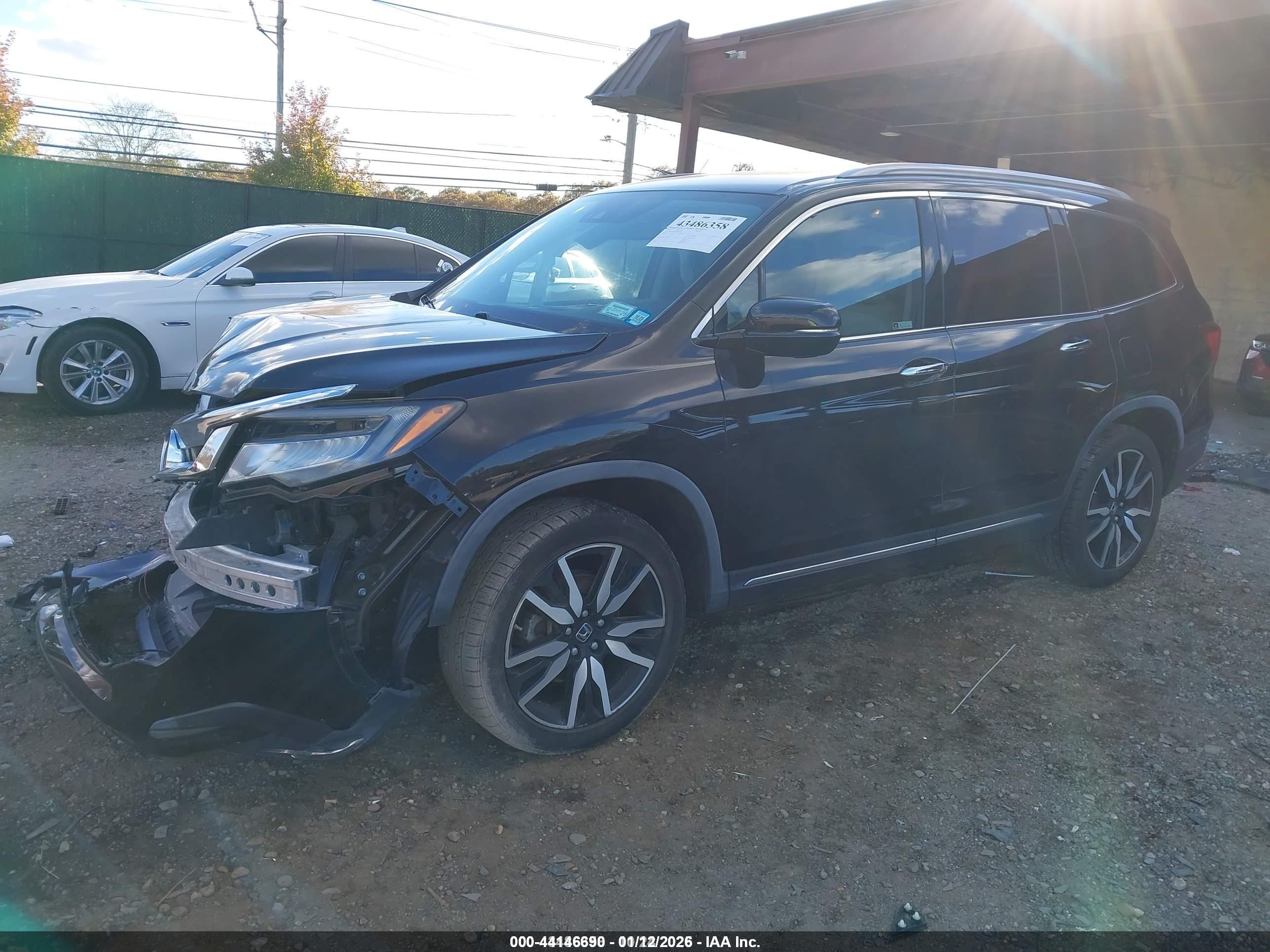 2019 Honda Pilot Elite Black vin: 5FNYF6H02KB023924