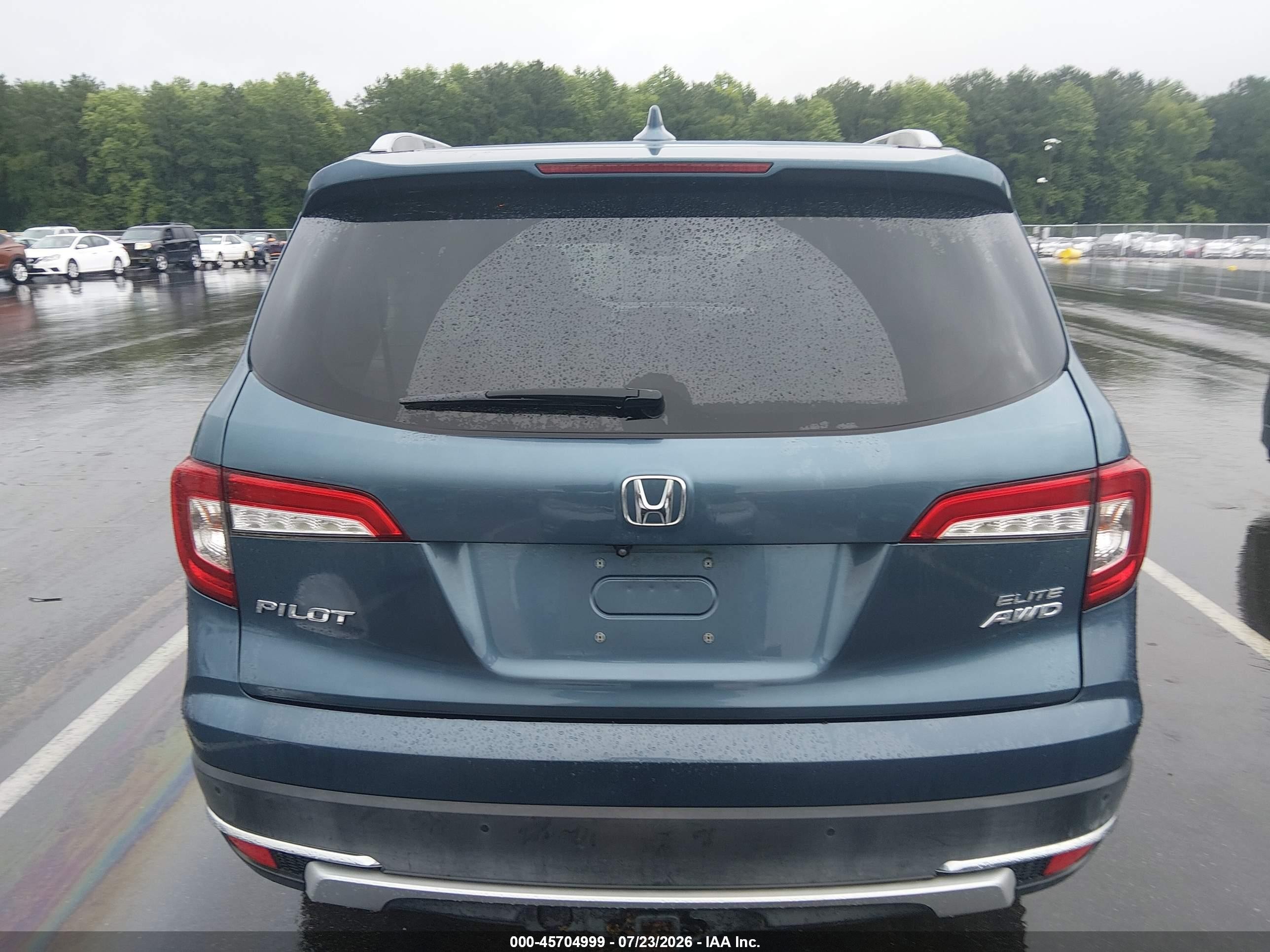 2019 Honda Pilot Elite Blue vin: 5FNYF6H07KB089031