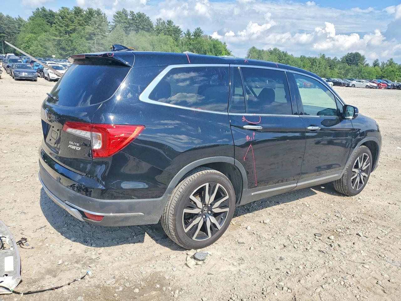 2019 Honda Pilot Elite Black vin: 5FNYF6H09KB015898